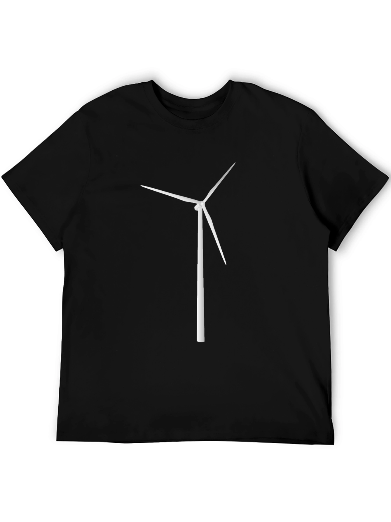 Wind Turbine Graphic Tee - Black