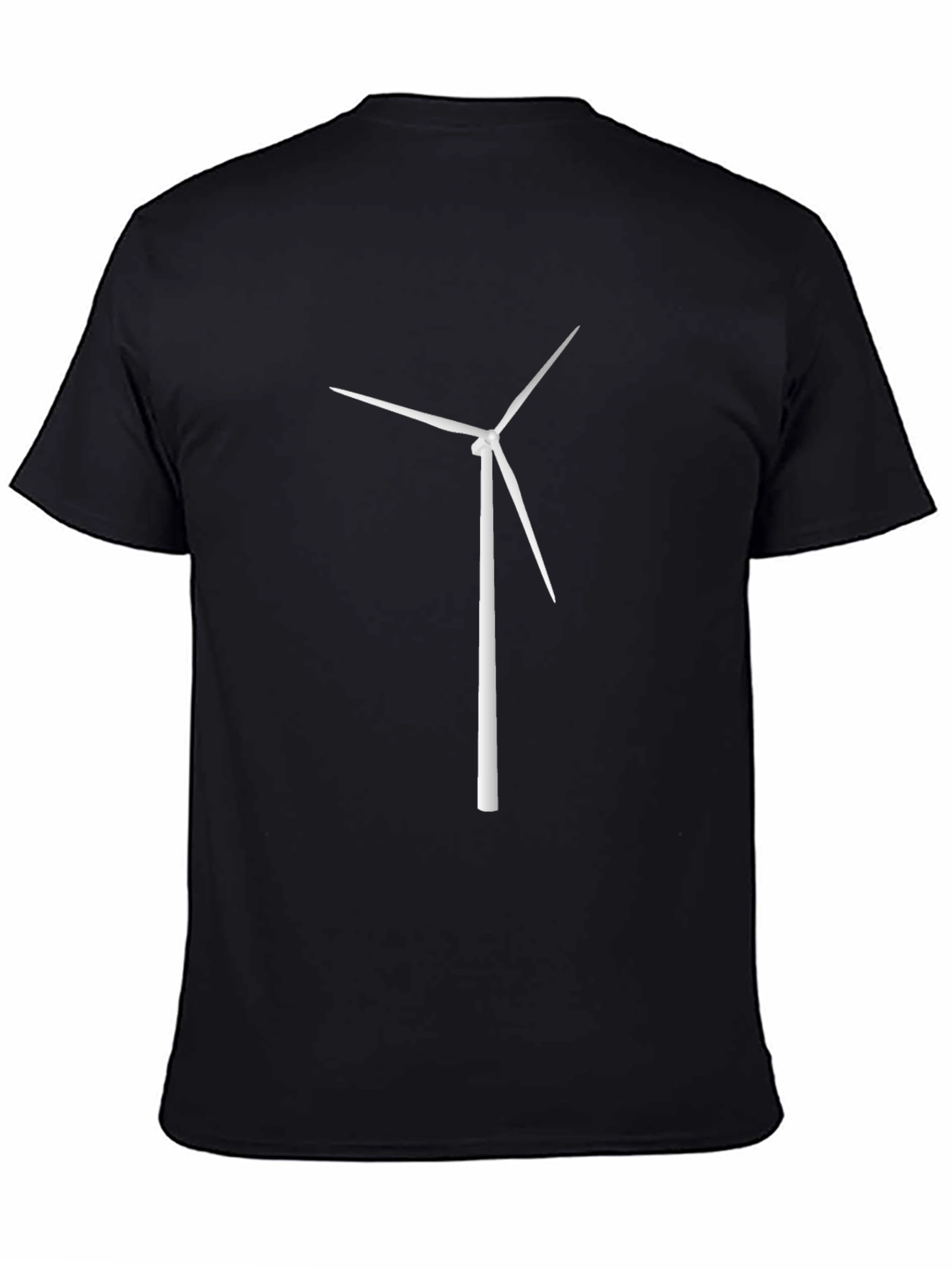Wind Turbine Graphic Tee - Black