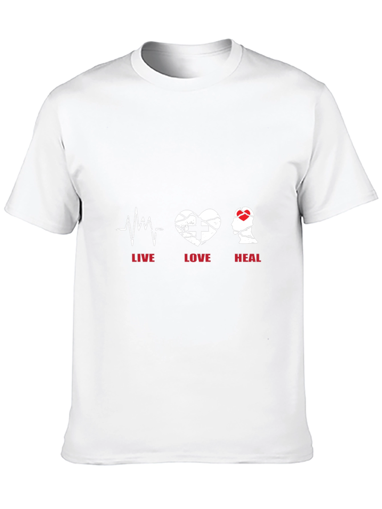 Live Love Heal Graphic Tee - Trendy Black T-Shirt