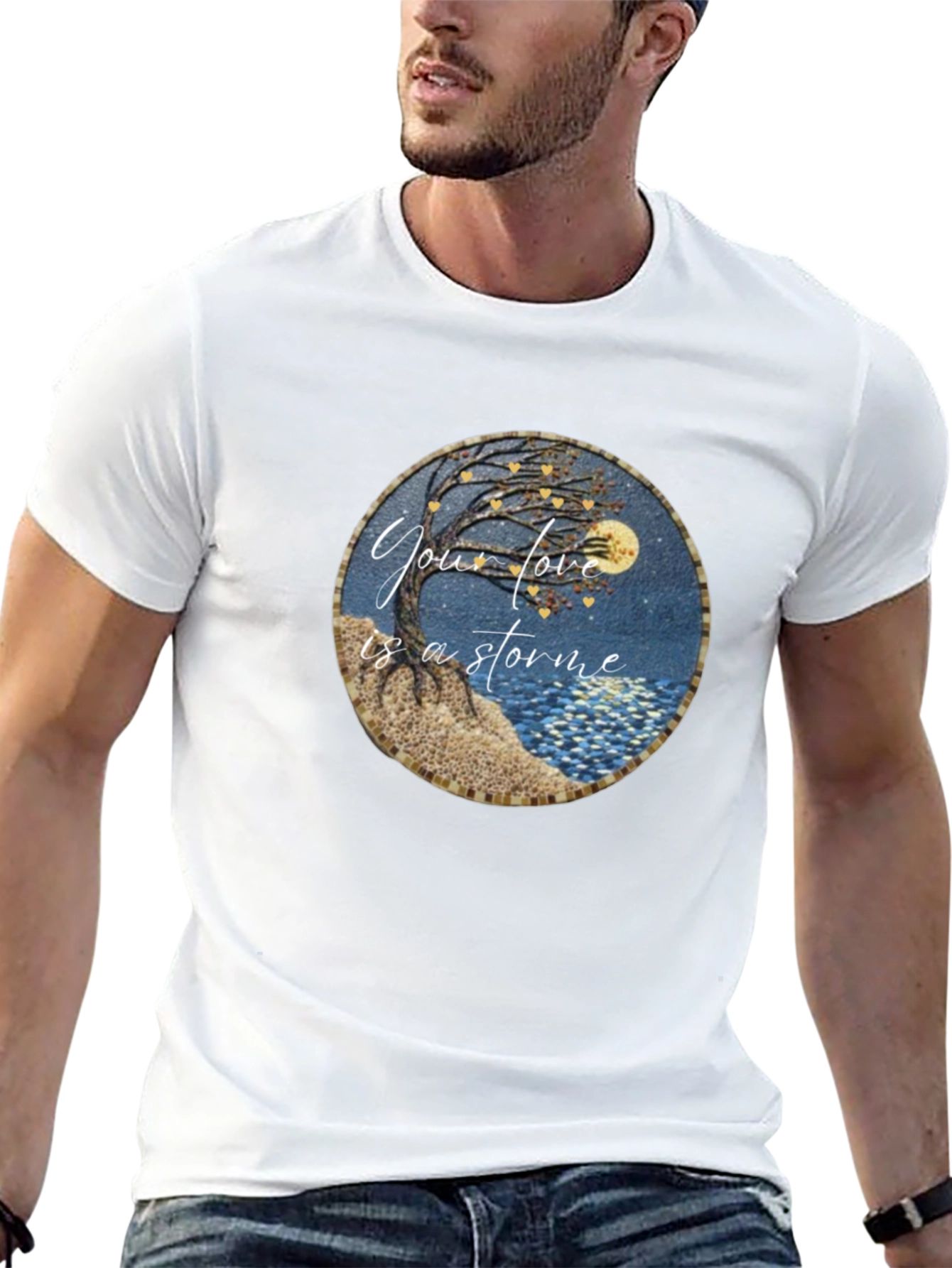 Storm of Love Graphic Tee - Unique Design