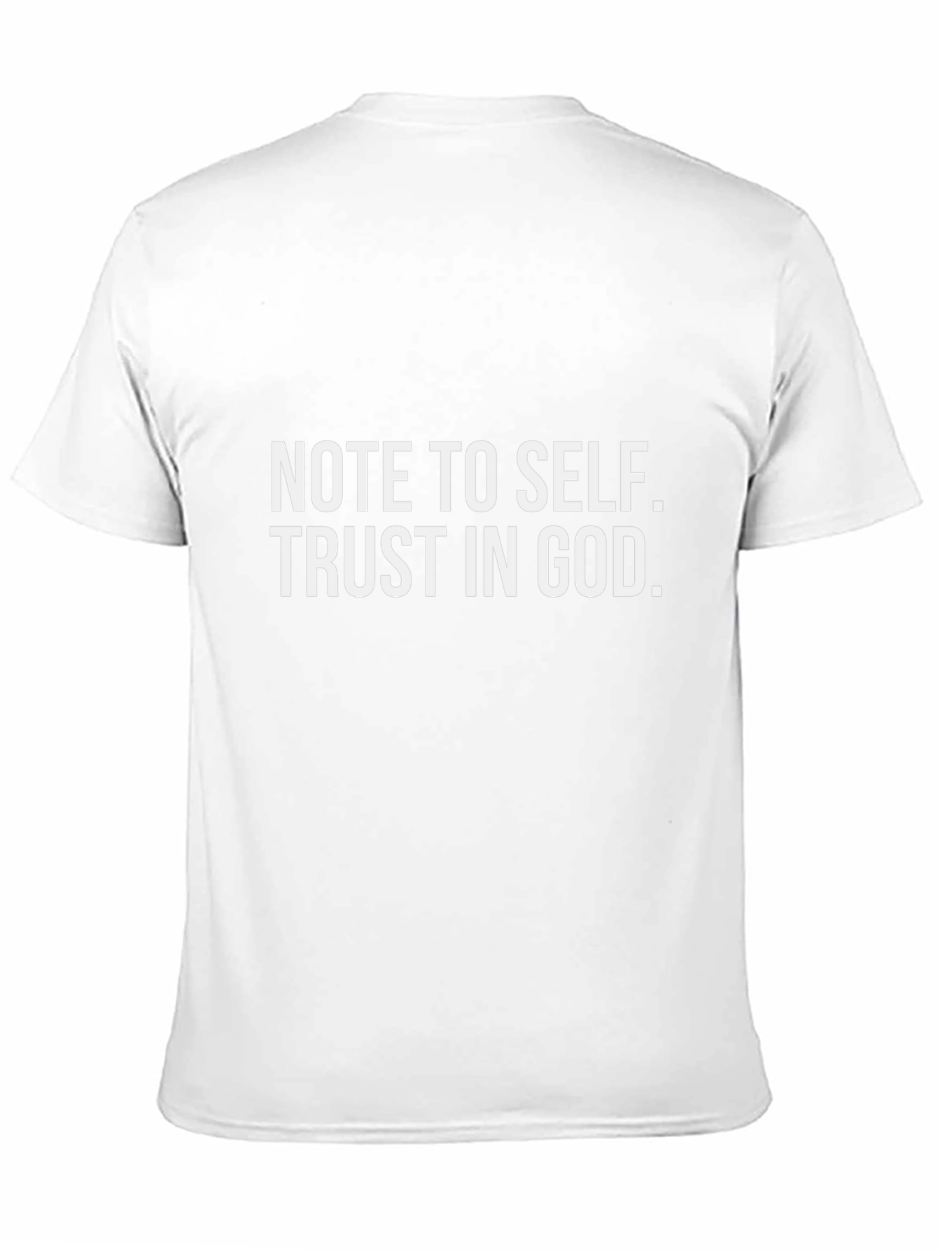 Note to Self Trust in God Black T-Shirt