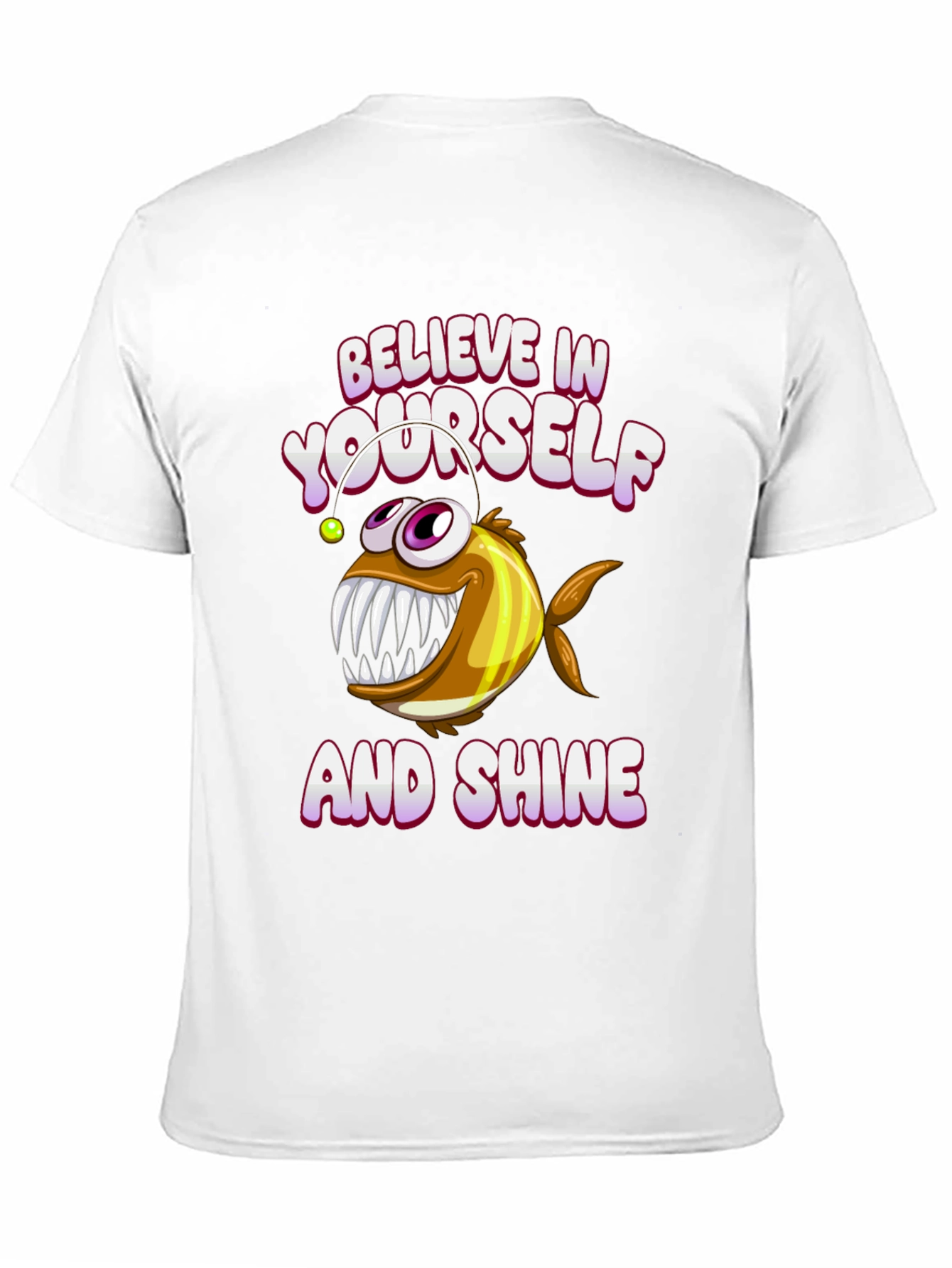 Believe Angler Fish Graphic T-Shirt