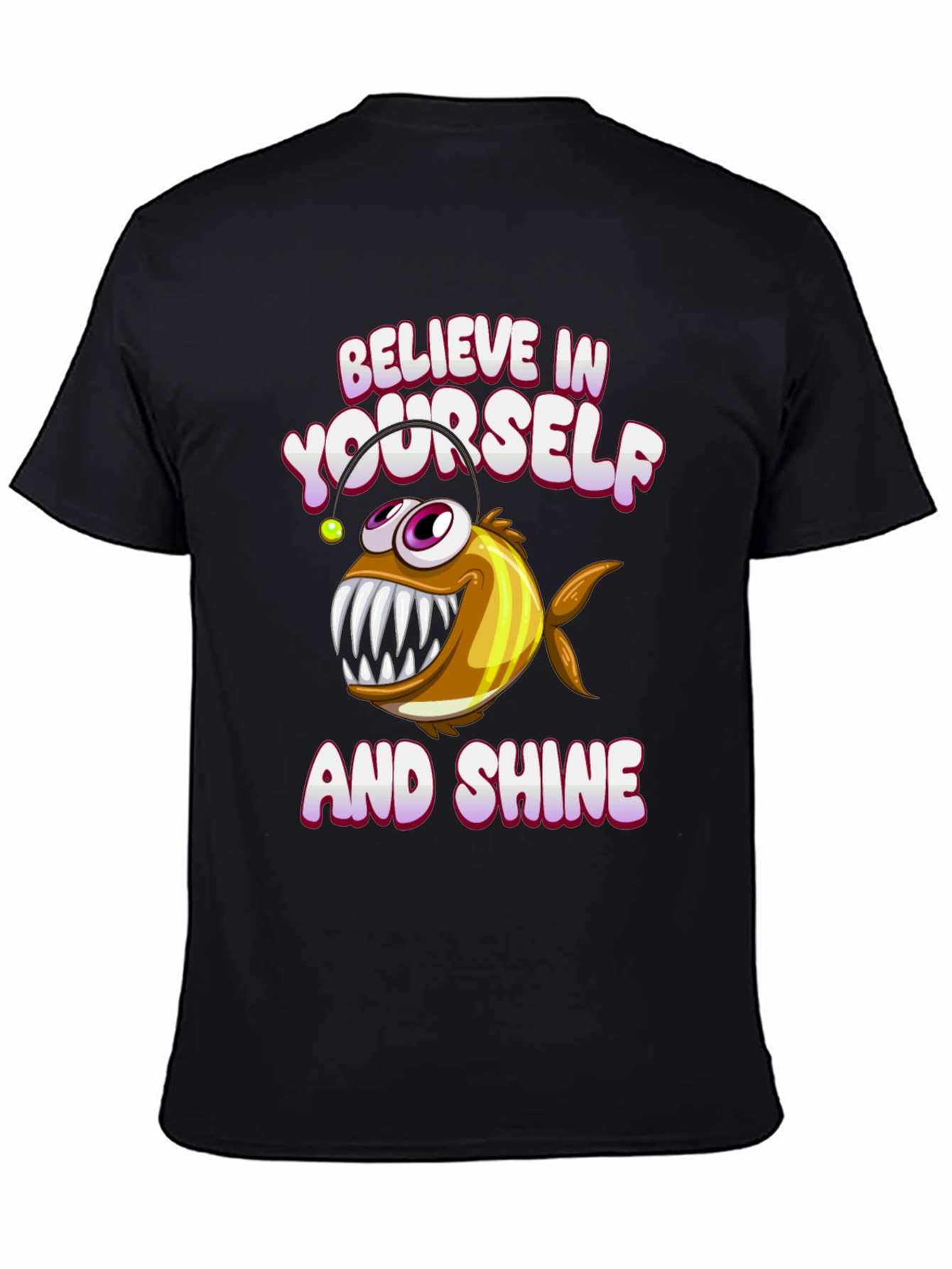 Believe Angler Fish Graphic T-Shirt