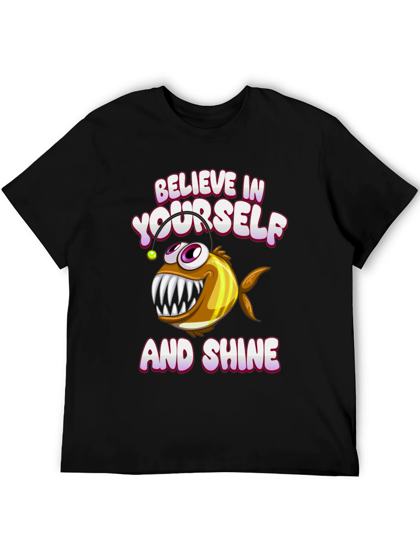 Believe Angler Fish Graphic T-Shirt