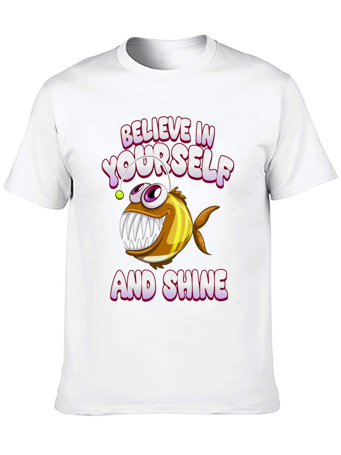 Believe Angler Fish Graphic T-Shirt