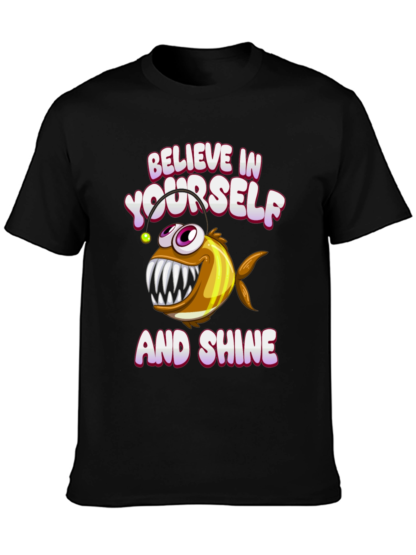 Believe Angler Fish Graphic T-Shirt