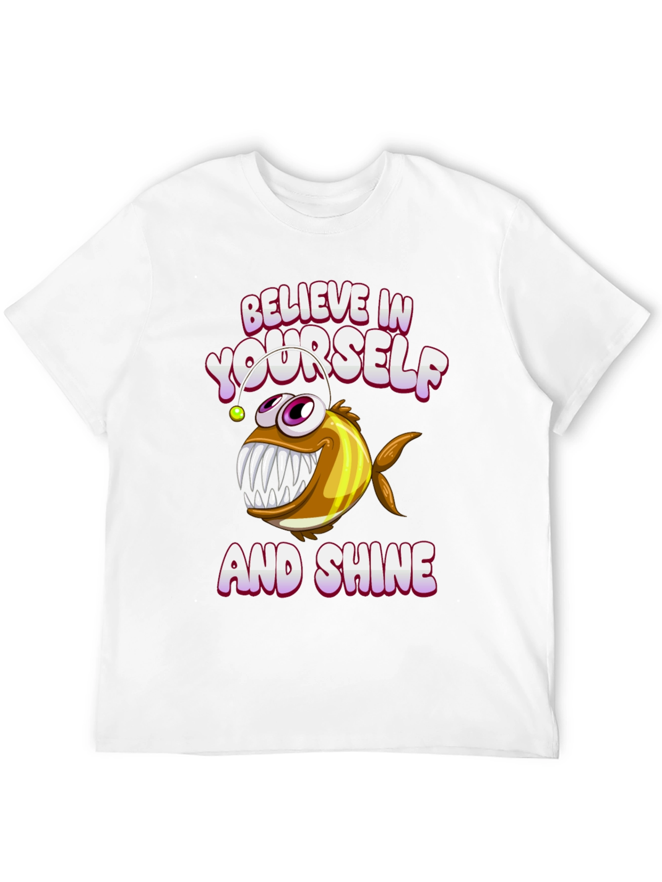 Believe Angler Fish Graphic T-Shirt