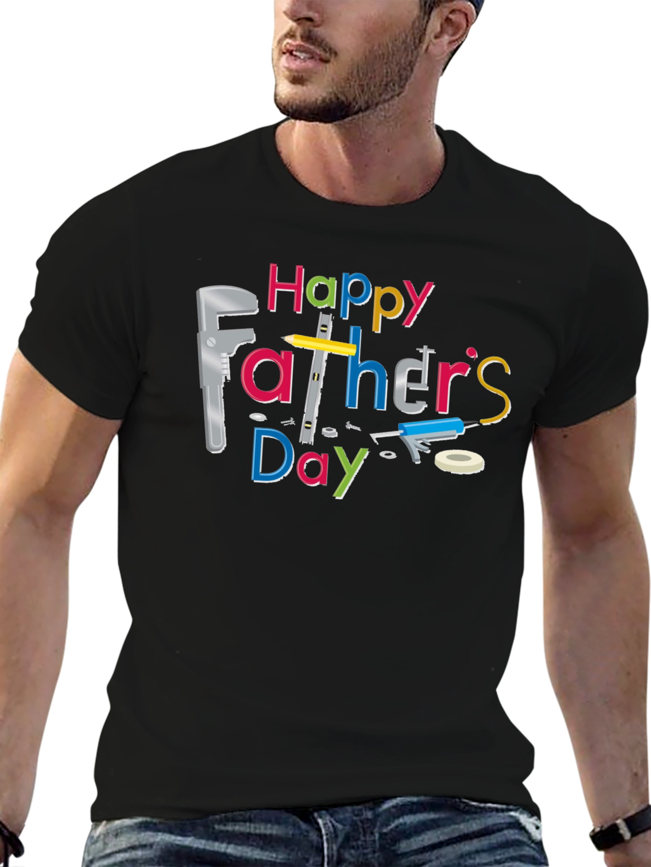 Happy Fathers Day T-Shirt - Novelty Tool Design