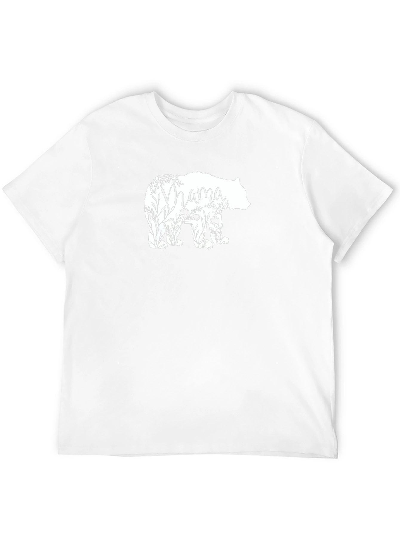 Mama Bear Floral T-Shirt - Black