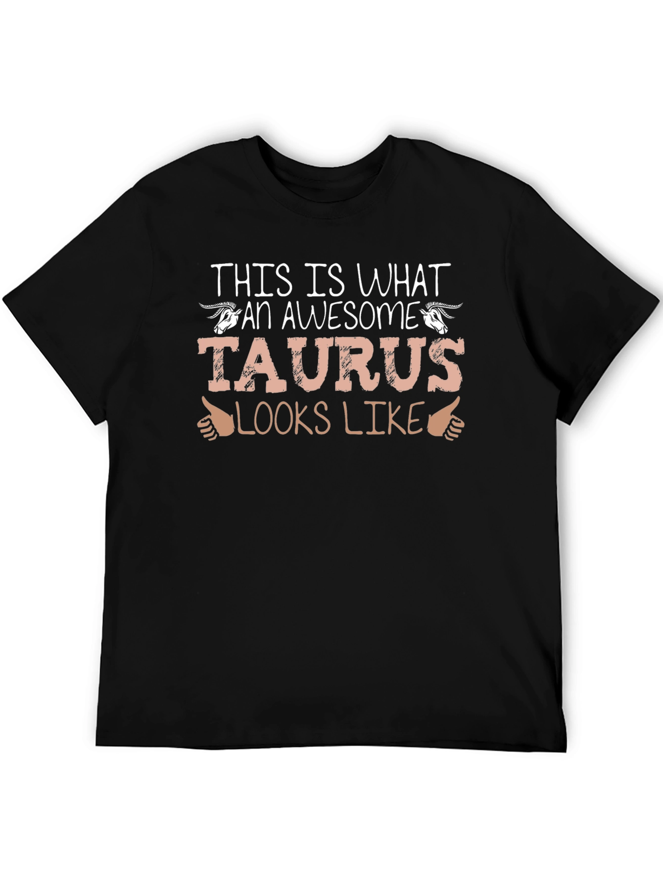 Awesome Taurus Zodiac Sign Black T-Shirt