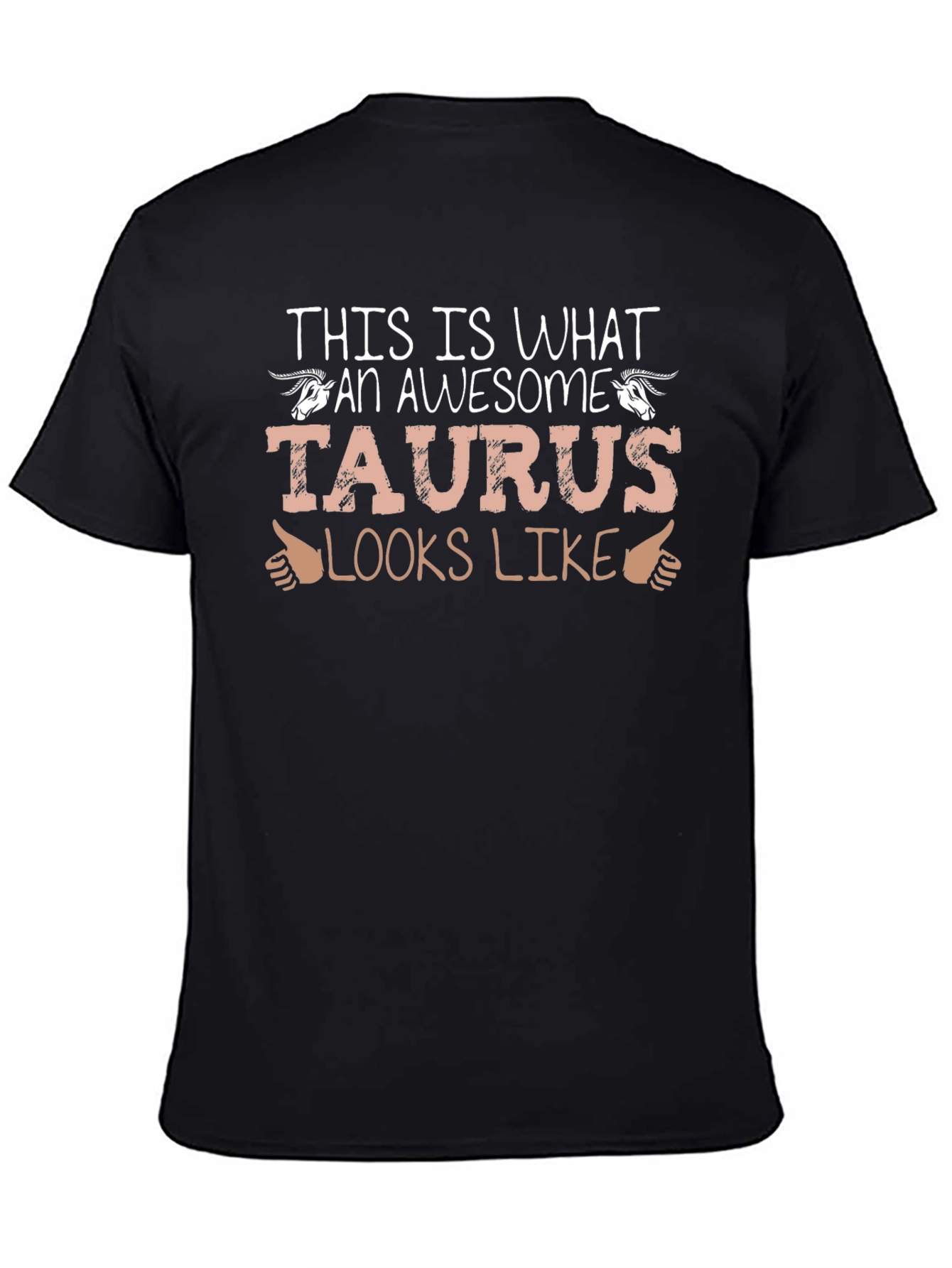 Awesome Taurus Zodiac Sign Black T-Shirt