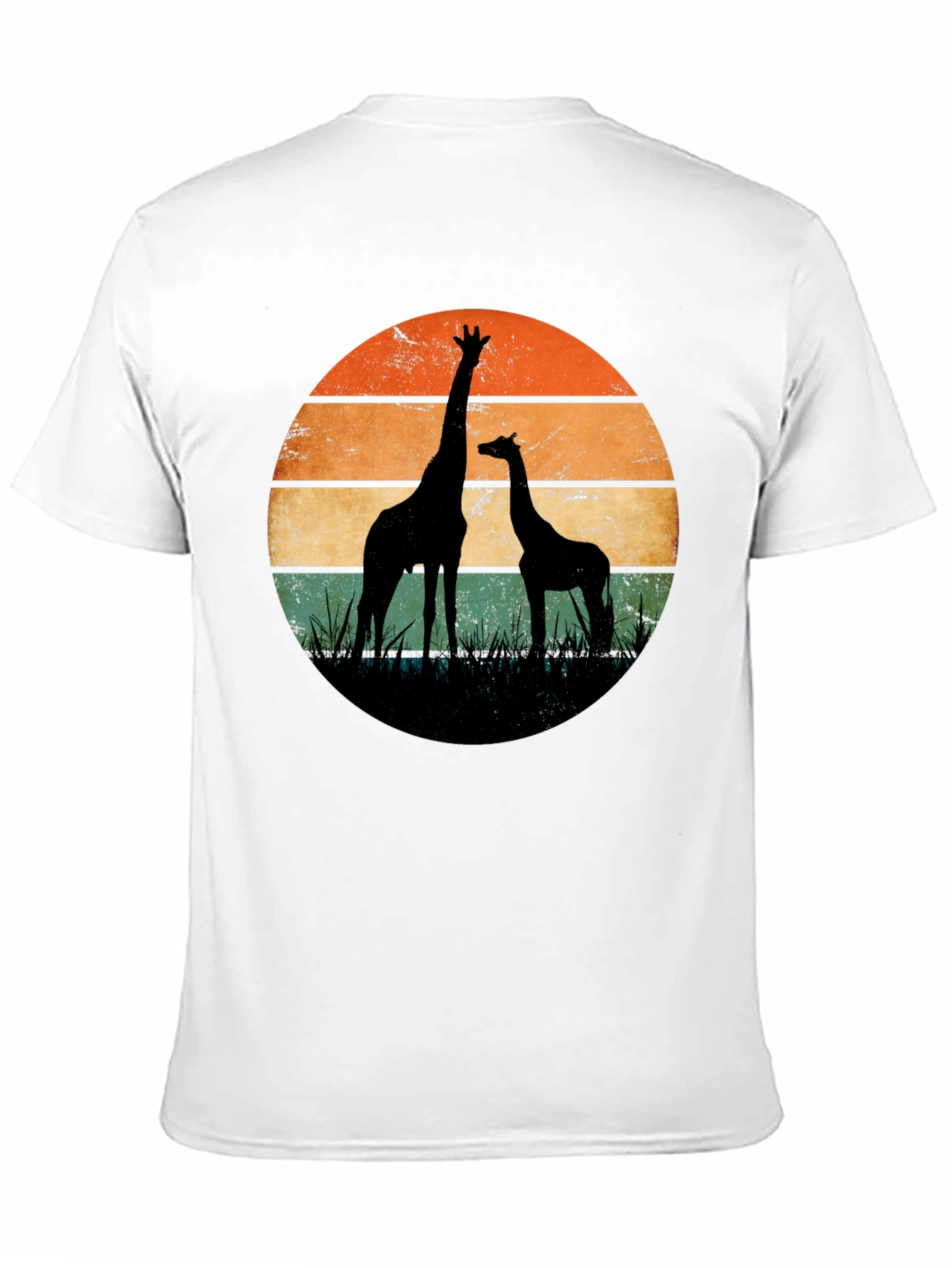 Giraffe Sunset Graphic Tee