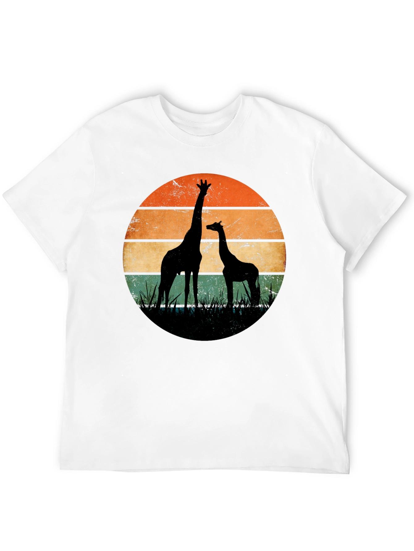 Giraffe Sunset Graphic Tee