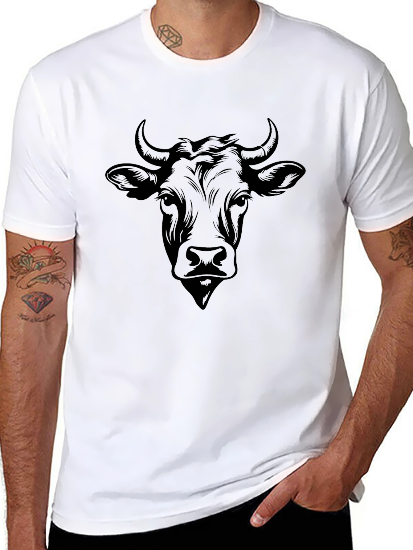 Black Bull Graphic Tee - Bold & Stylish