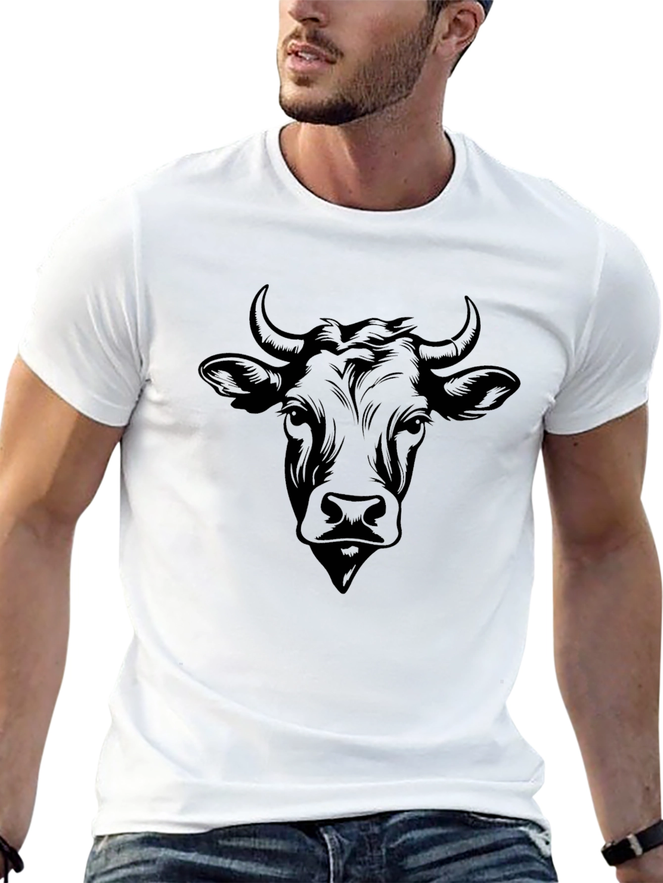Black Bull Graphic Tee - Bold & Stylish
