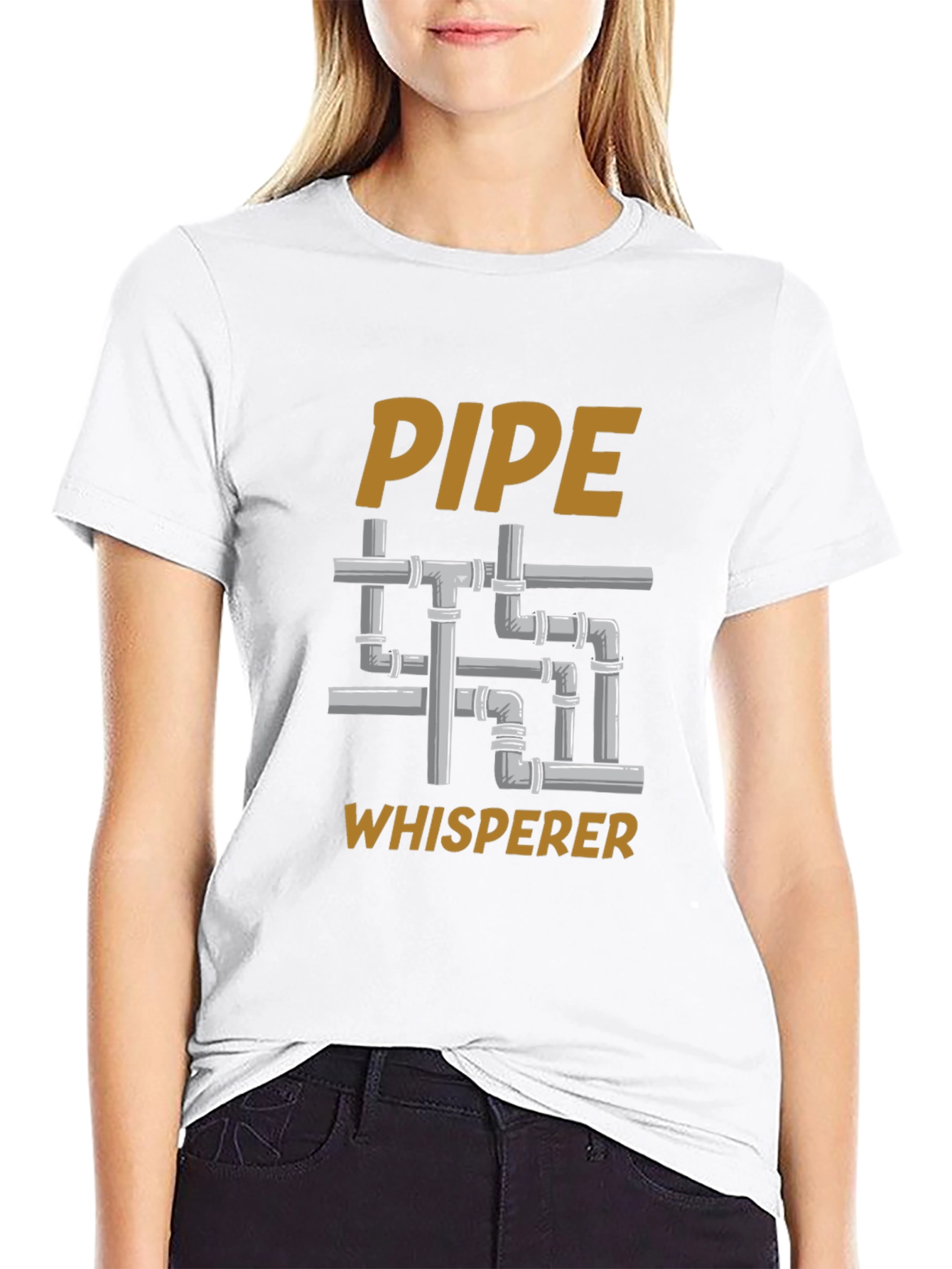 Pipe Whisperer T-Shirt - Plumbing Humor