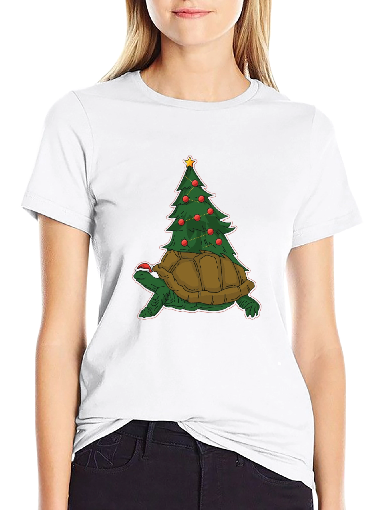 Turtle Christmas Tree T-Shirt