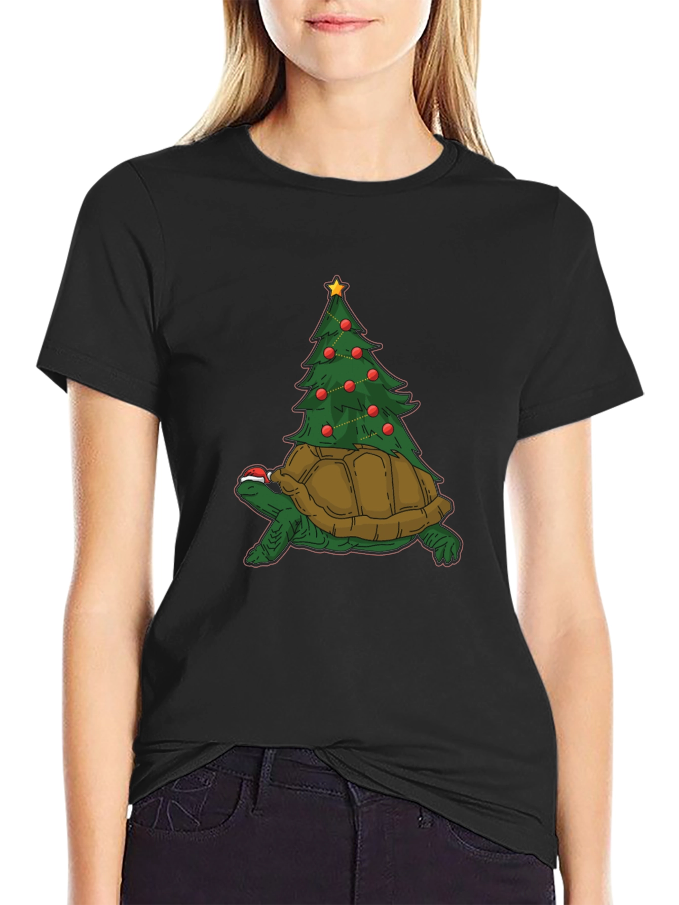 Turtle Christmas Tree T-Shirt