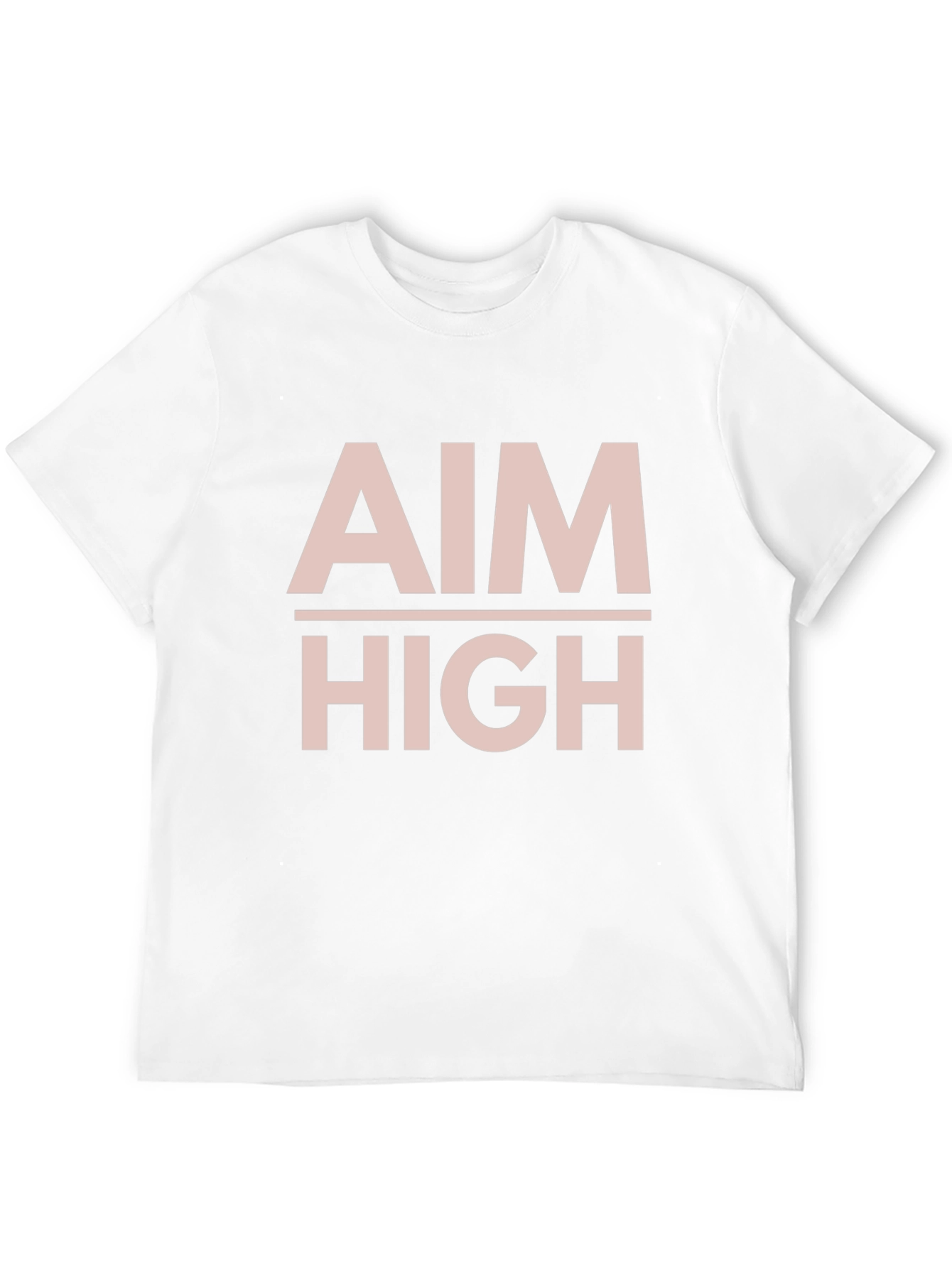 Aim High Graphic Tee - Motivational Black T-Shirt