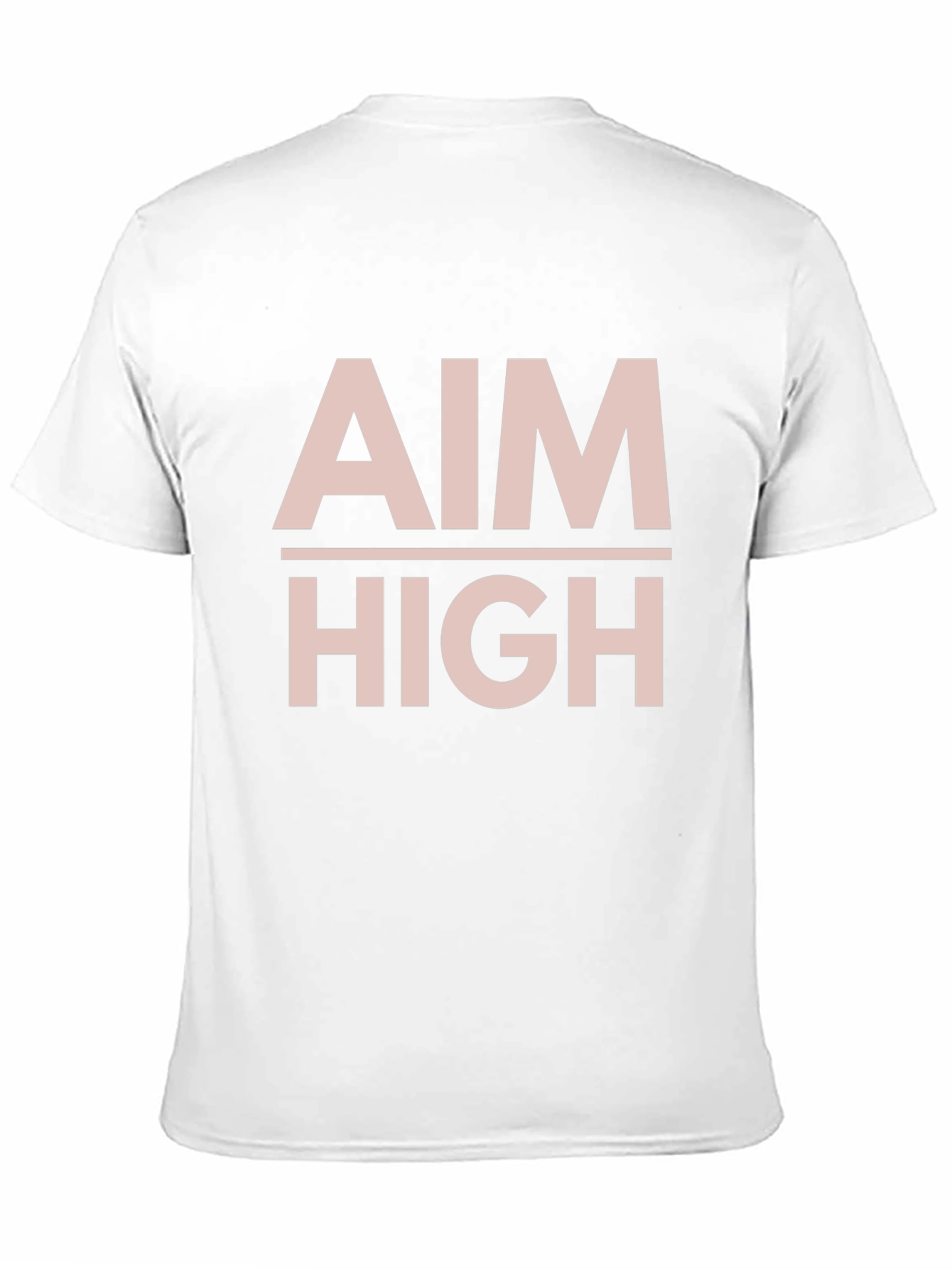Aim High Graphic Tee - Motivational Black T-Shirt
