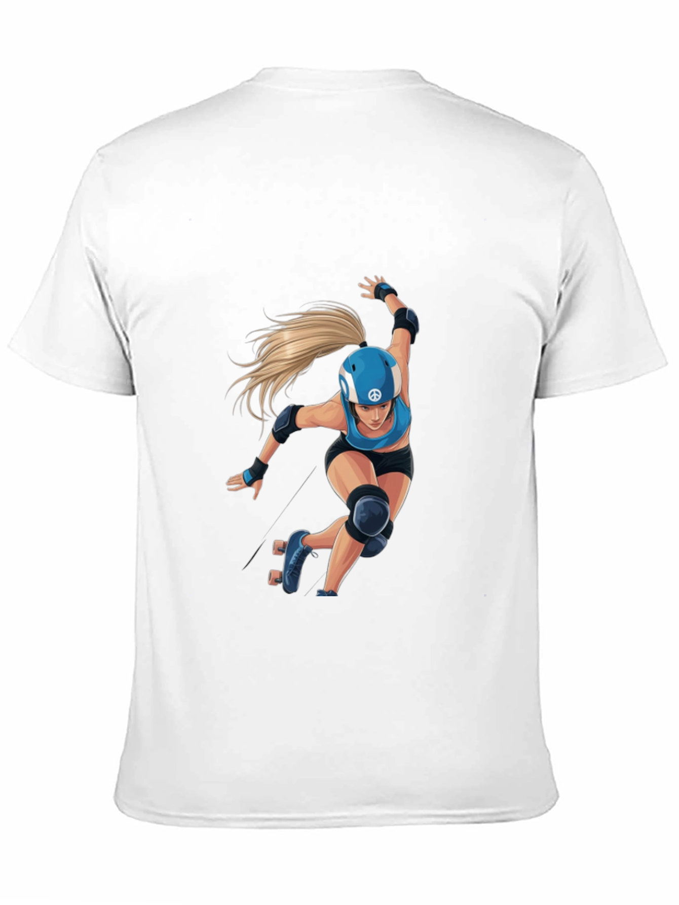 Roller Derby Graphic Tee - Black Cotton Blend