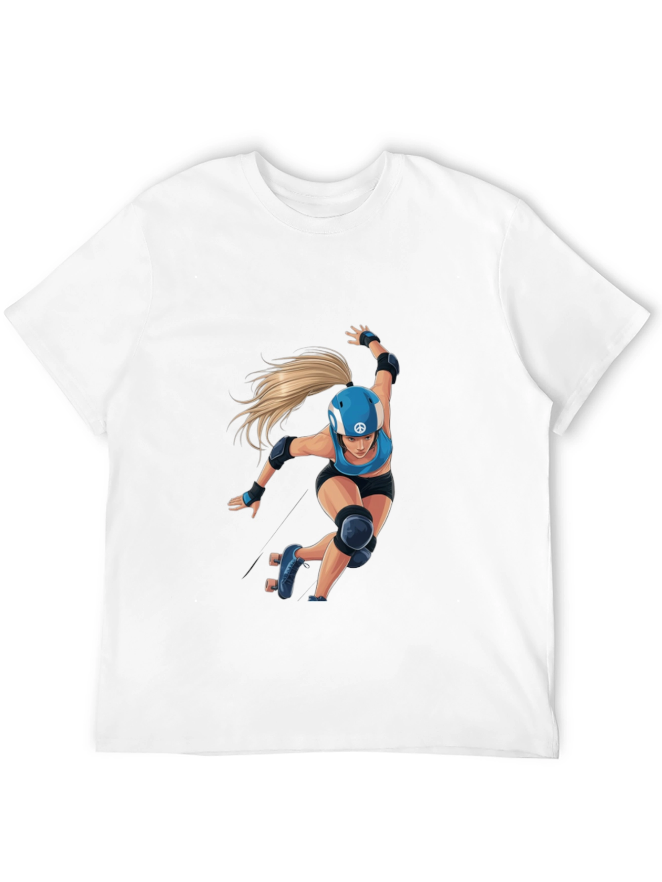 Roller Derby Graphic Tee - Black Cotton Blend