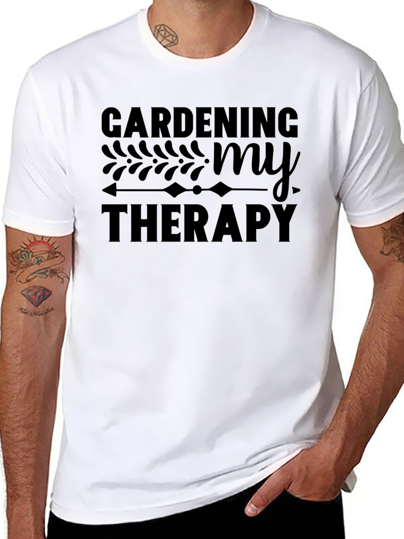Gardening My Therapy Graphic T-Shirt - Unisex Crew Neck