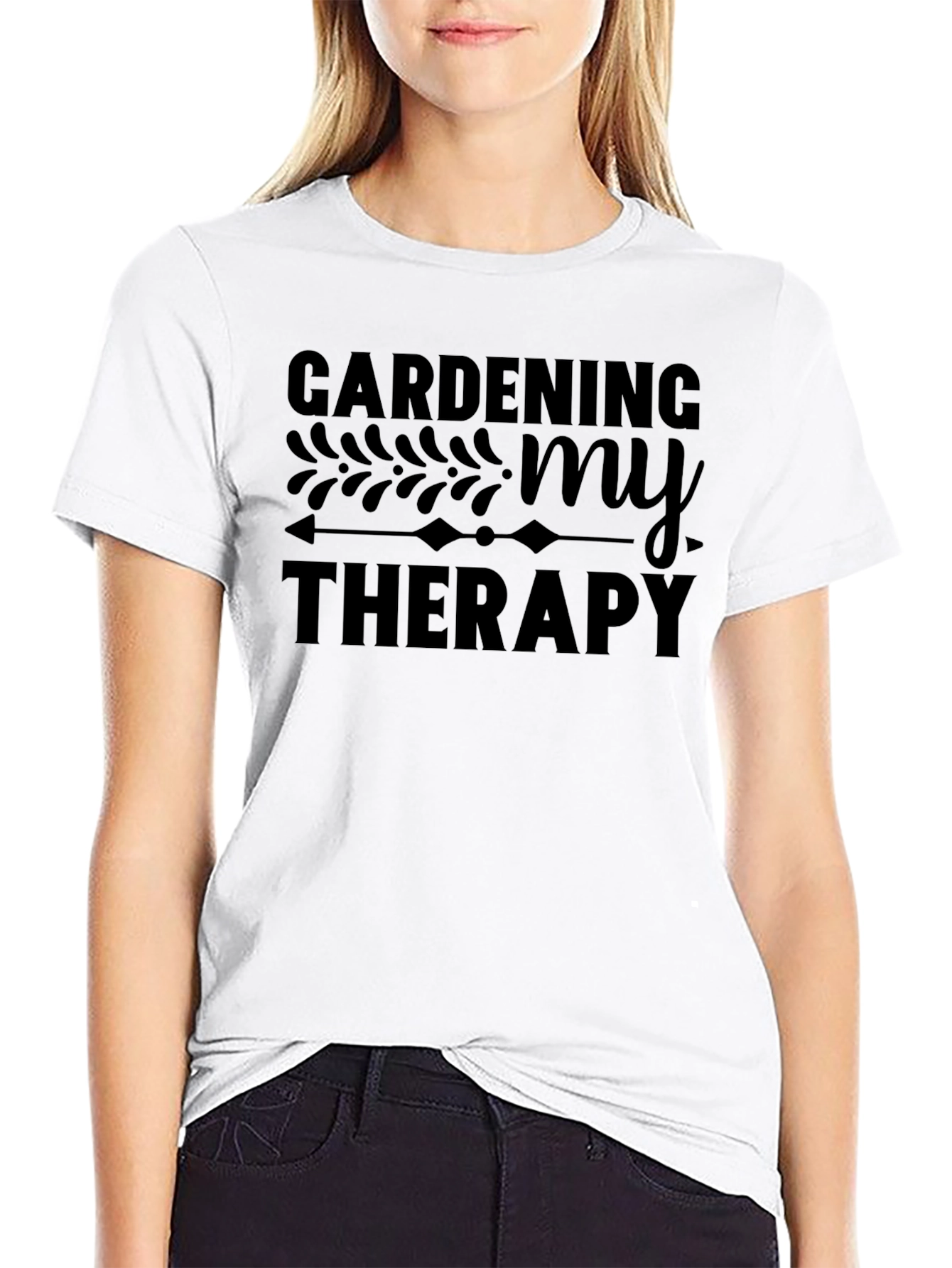 Gardening My Therapy Graphic T-Shirt - Unisex Crew Neck