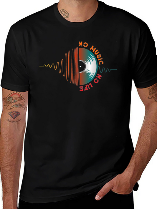 No Music No Life Graphic T-Shirt