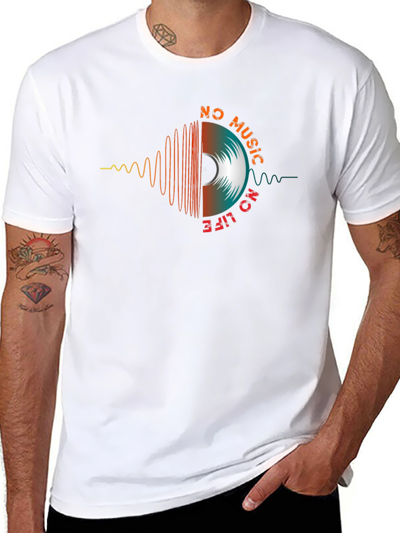 No Music No Life Graphic T-Shirt