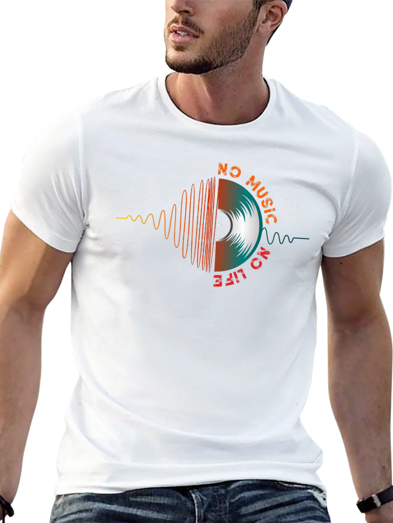 No Music No Life Graphic T-Shirt