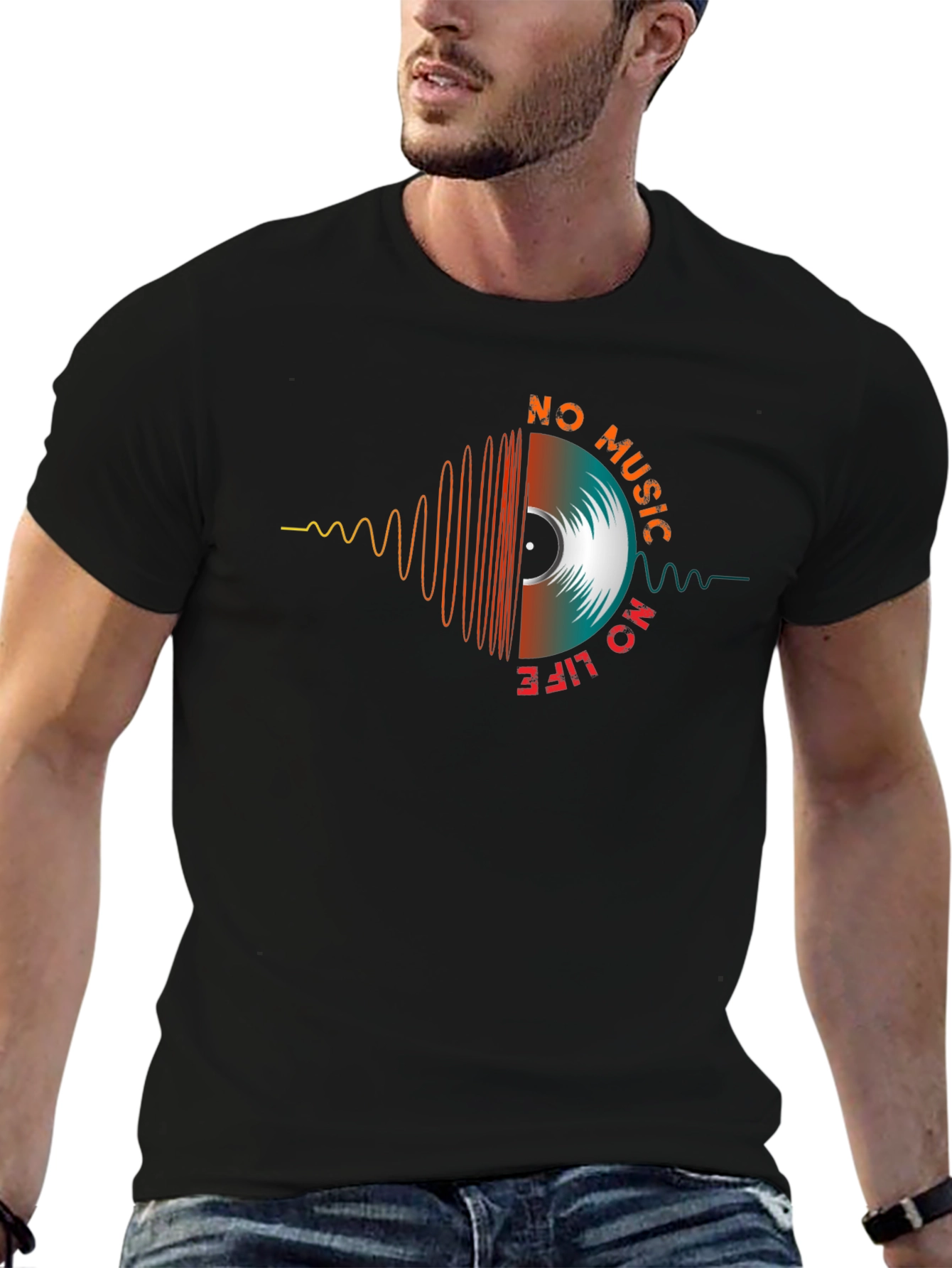No Music No Life Graphic T-Shirt