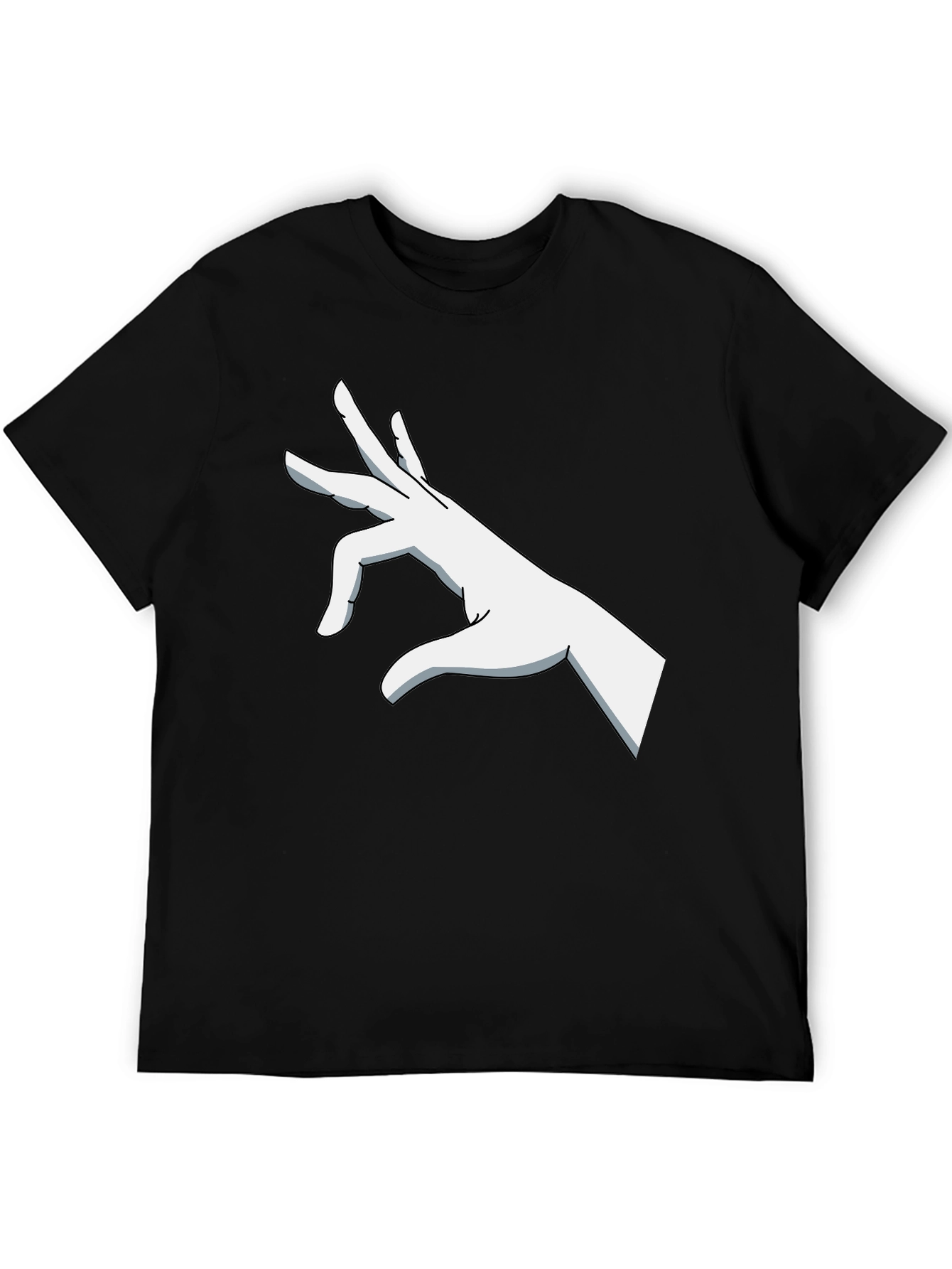 Graphic Hand Gesture Black T-Shirt
