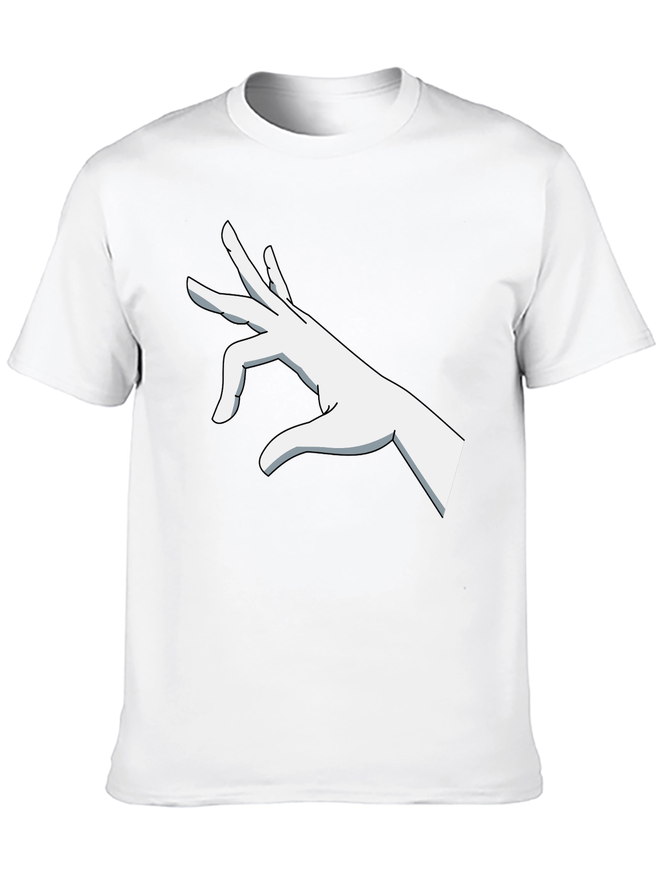 Graphic Hand Gesture Black T-Shirt