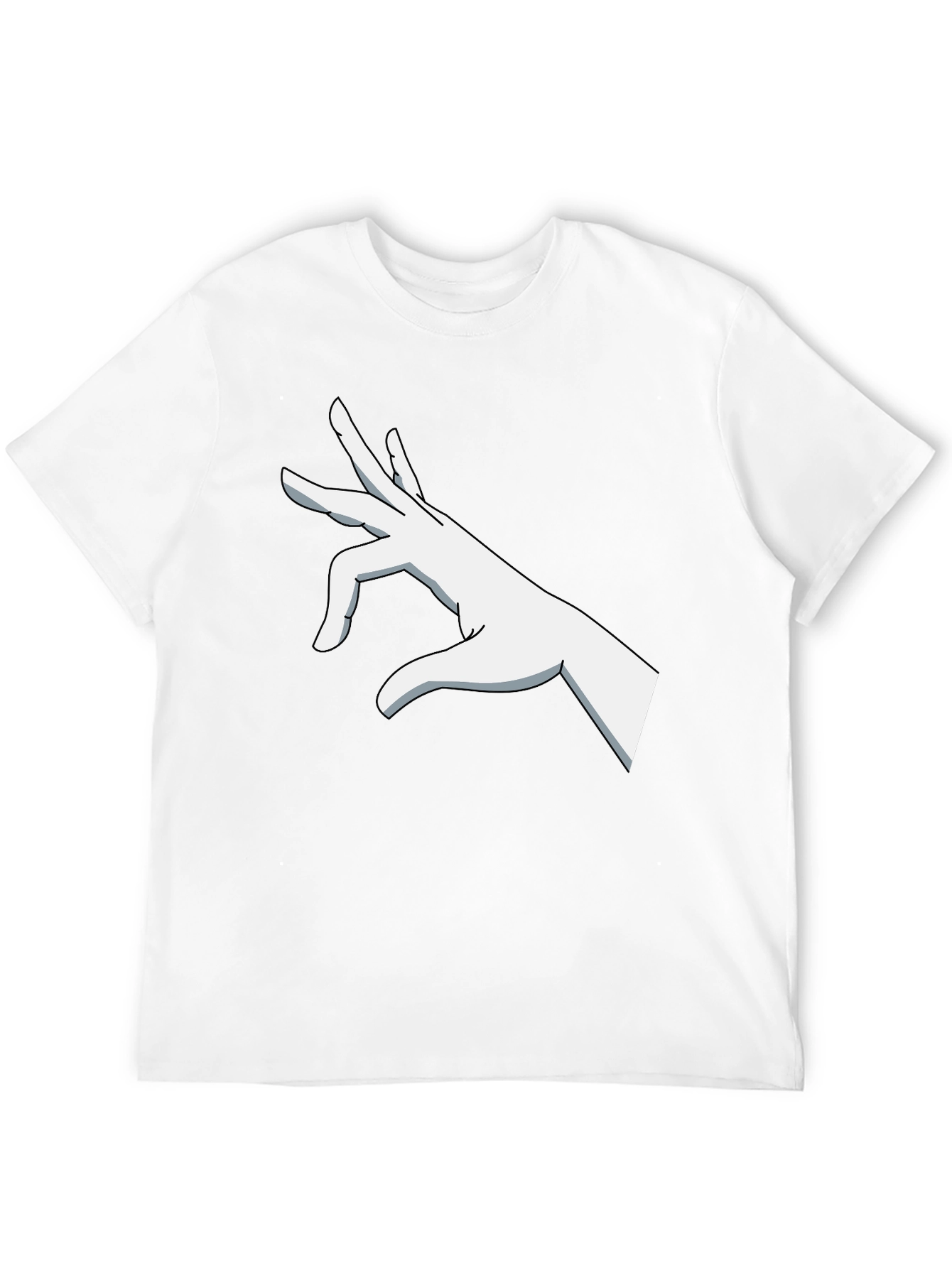 Graphic Hand Gesture Black T-Shirt