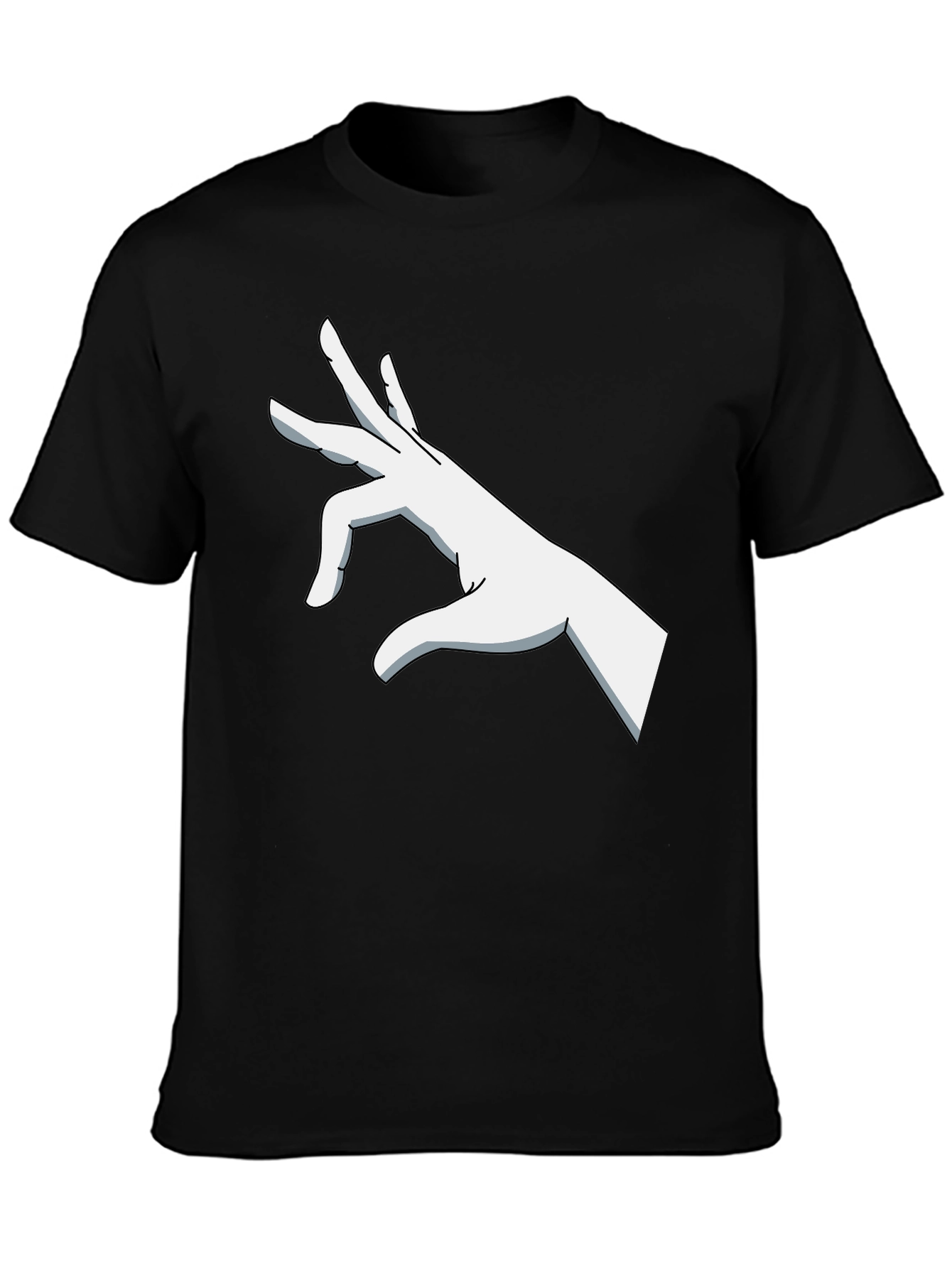 Graphic Hand Gesture Black T-Shirt