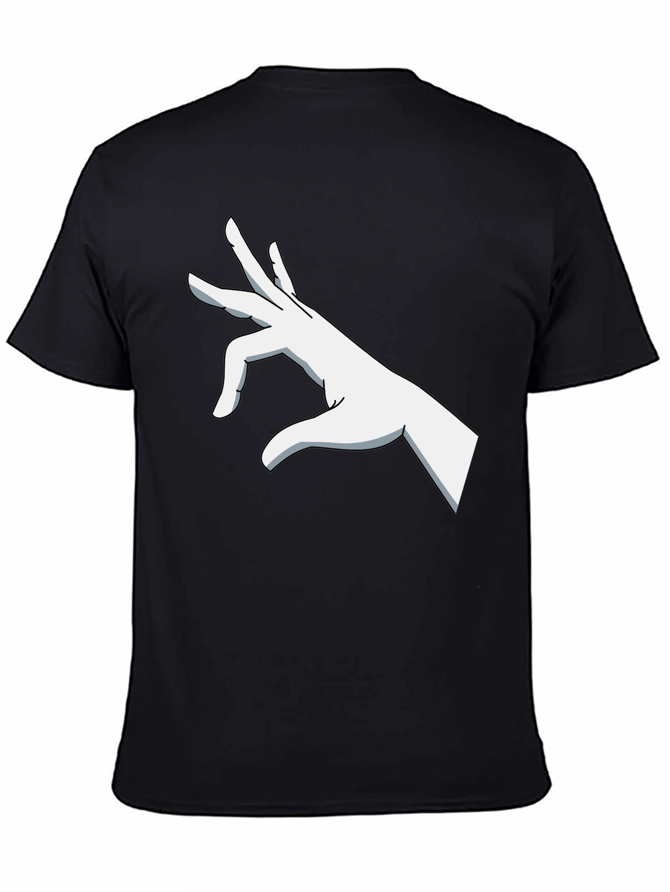 Graphic Hand Gesture Black T-Shirt