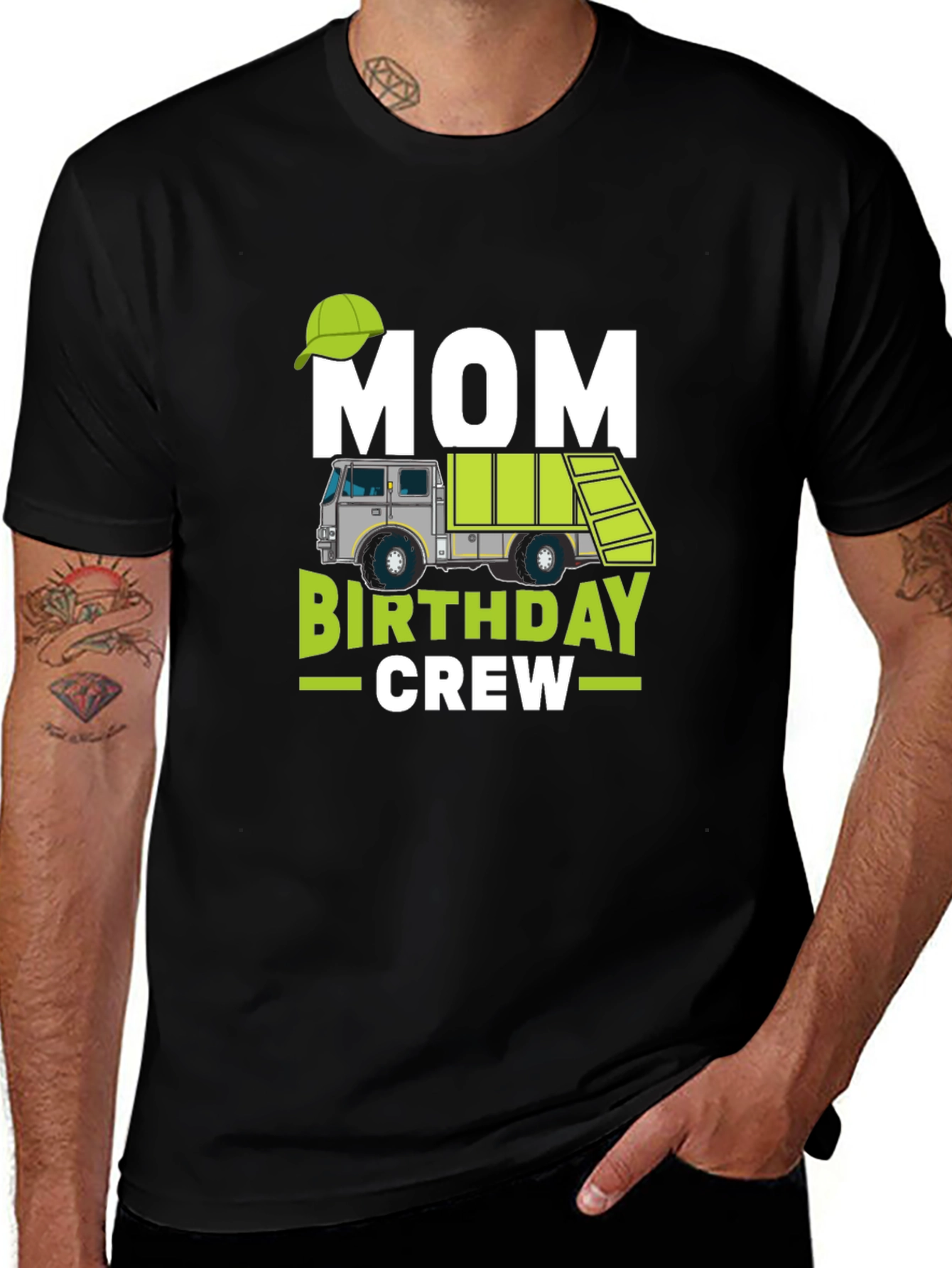 Mom Birthday Crew Garbage Truck T-Shirt