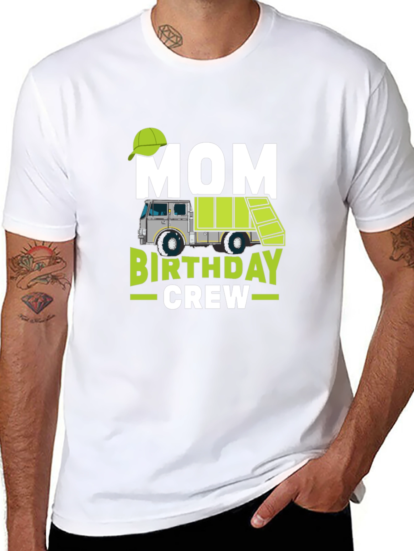 Mom Birthday Crew Garbage Truck T-Shirt