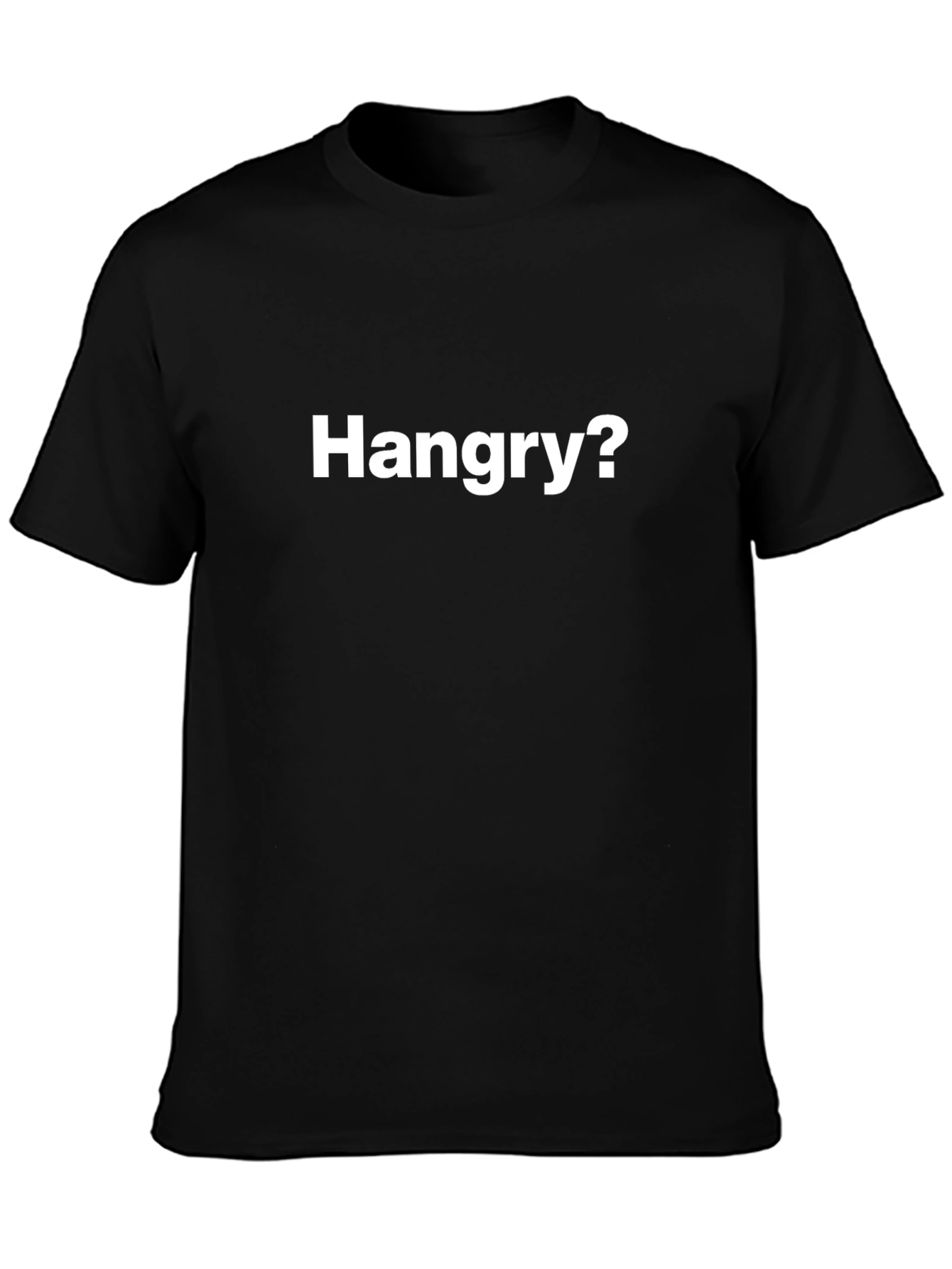 Hangry? Black T-Shirt - Mens Casual Wear