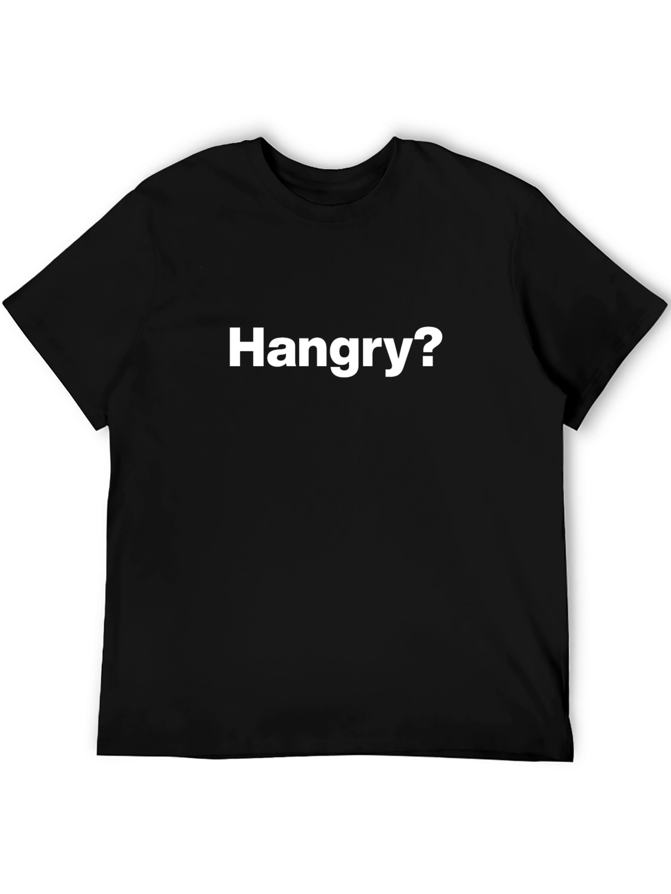 Hangry? Black T-Shirt - Mens Casual Wear