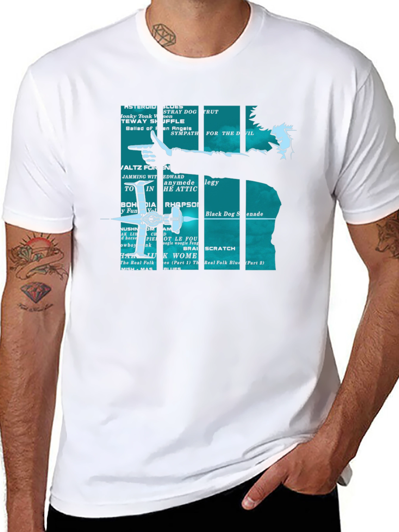 Cowboy Bebop Album Tracklist T-Shirt