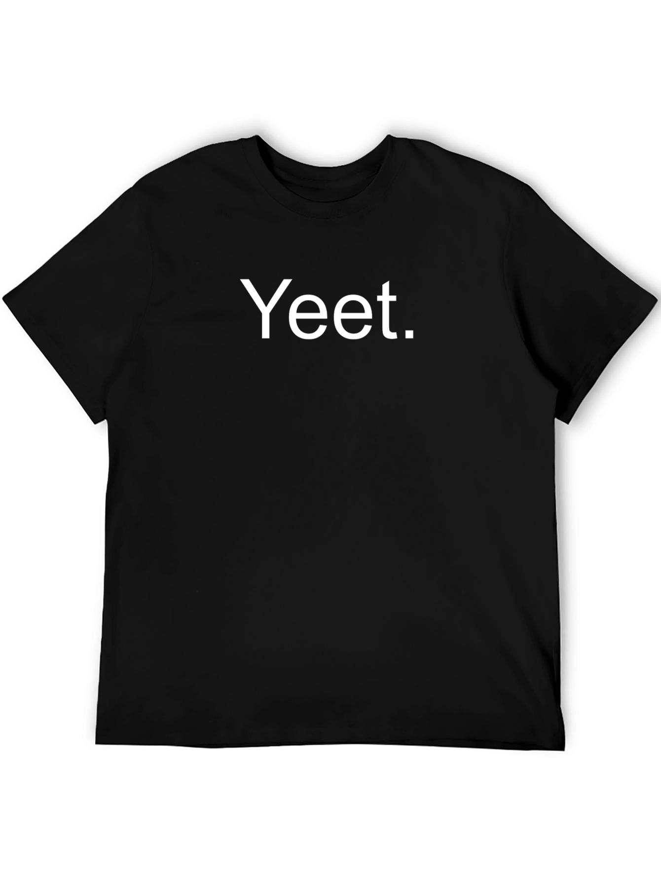 Yeet Graphic Tee - Casual Black Cotton T-Shirt