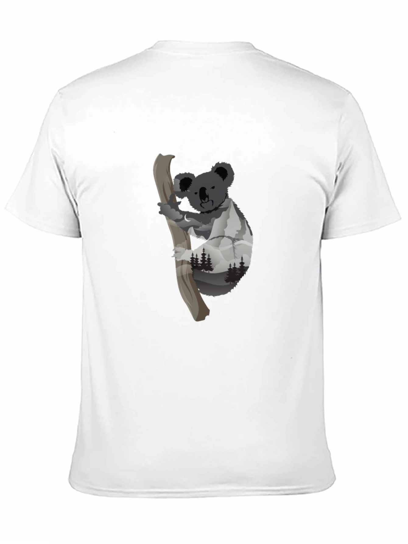 Koala Mountainscape Graphic Tee - Black