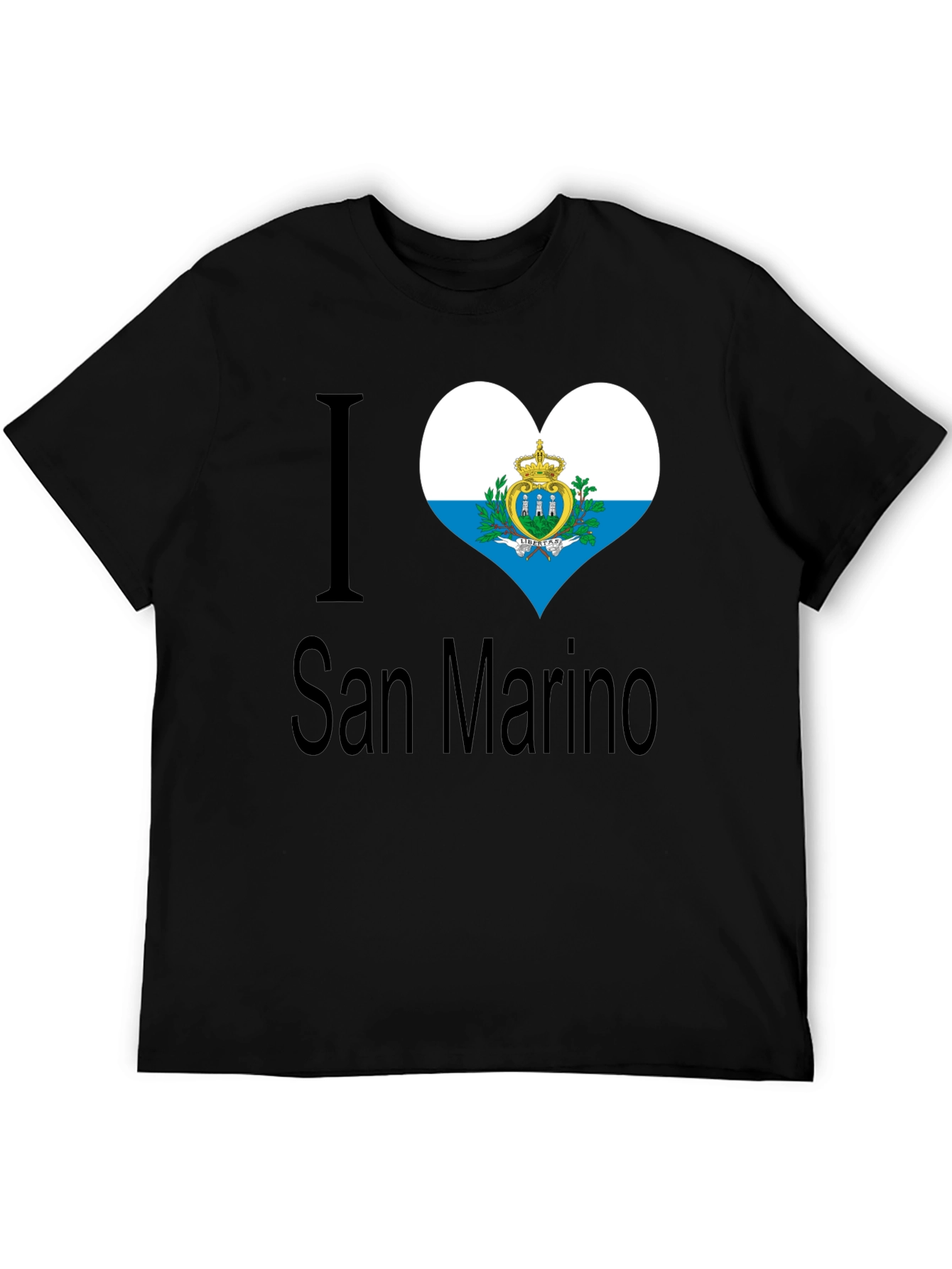 I Love San Marino Flag Heart T-Shirt