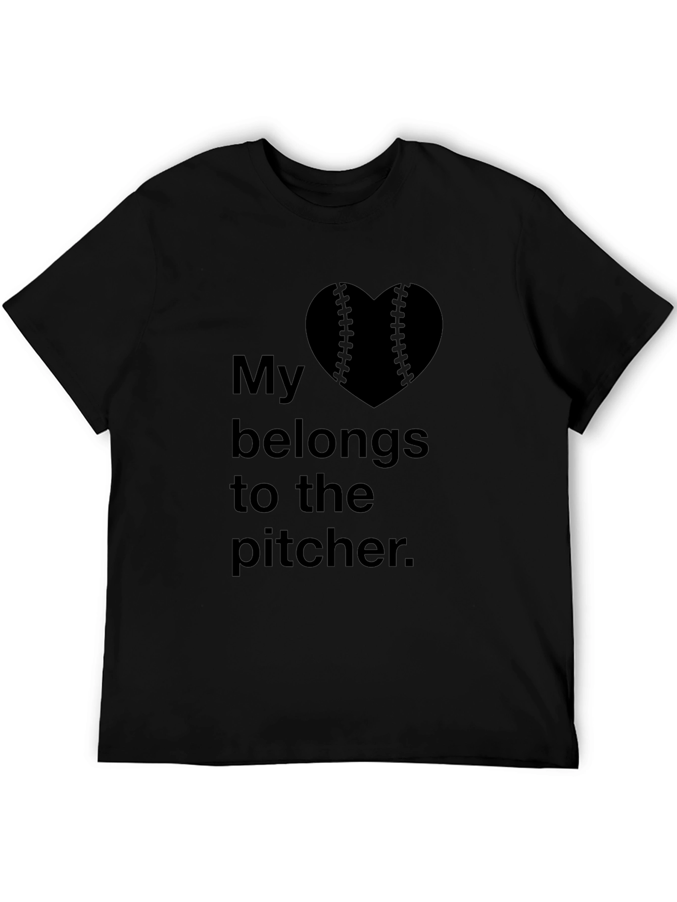 My Heart Belongs to the Pitcher T-Shirt