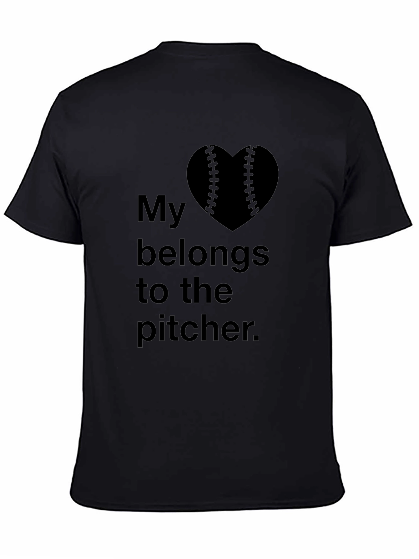 My Heart Belongs to the Pitcher T-Shirt