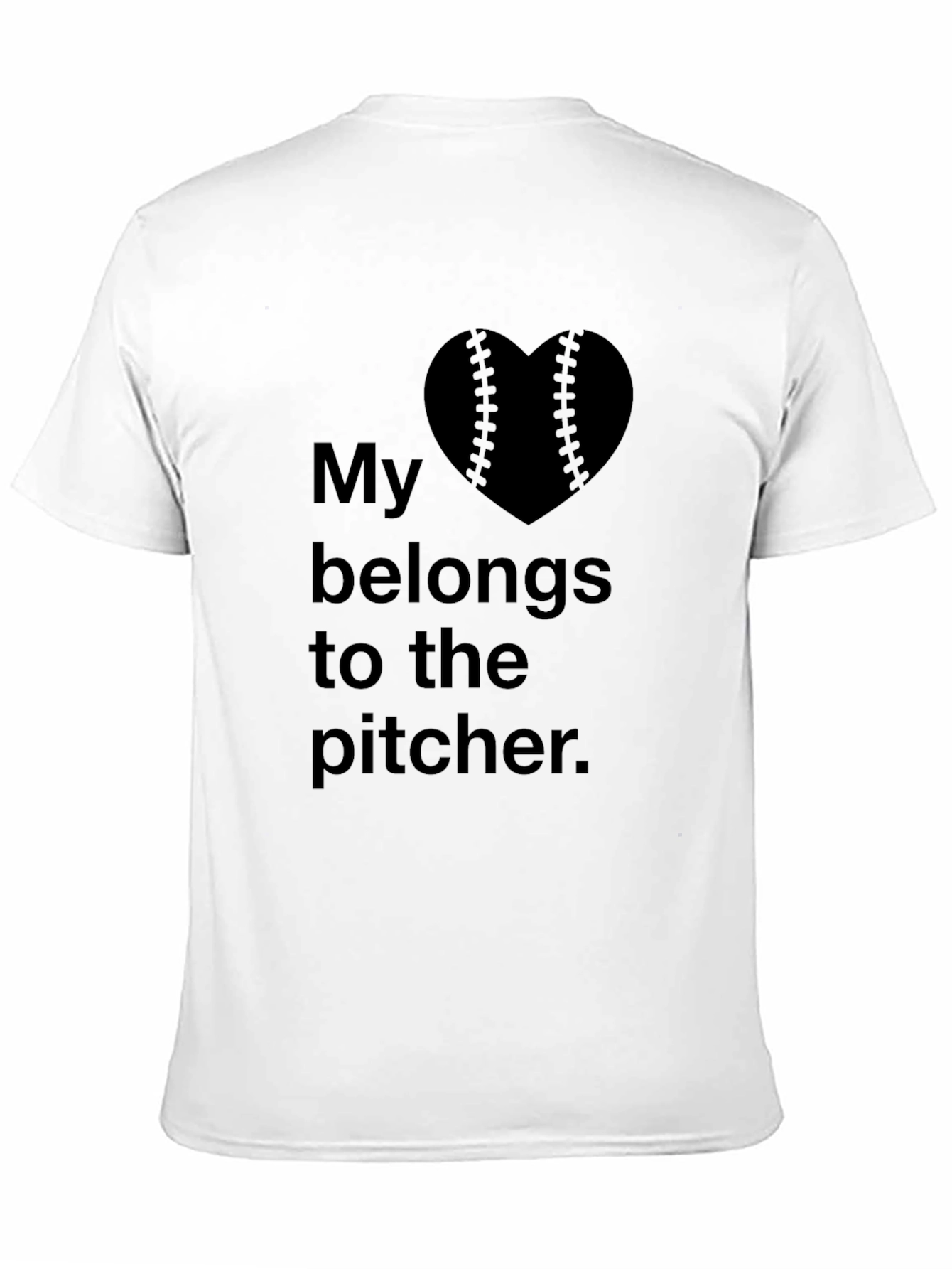My Heart Belongs to the Pitcher T-Shirt