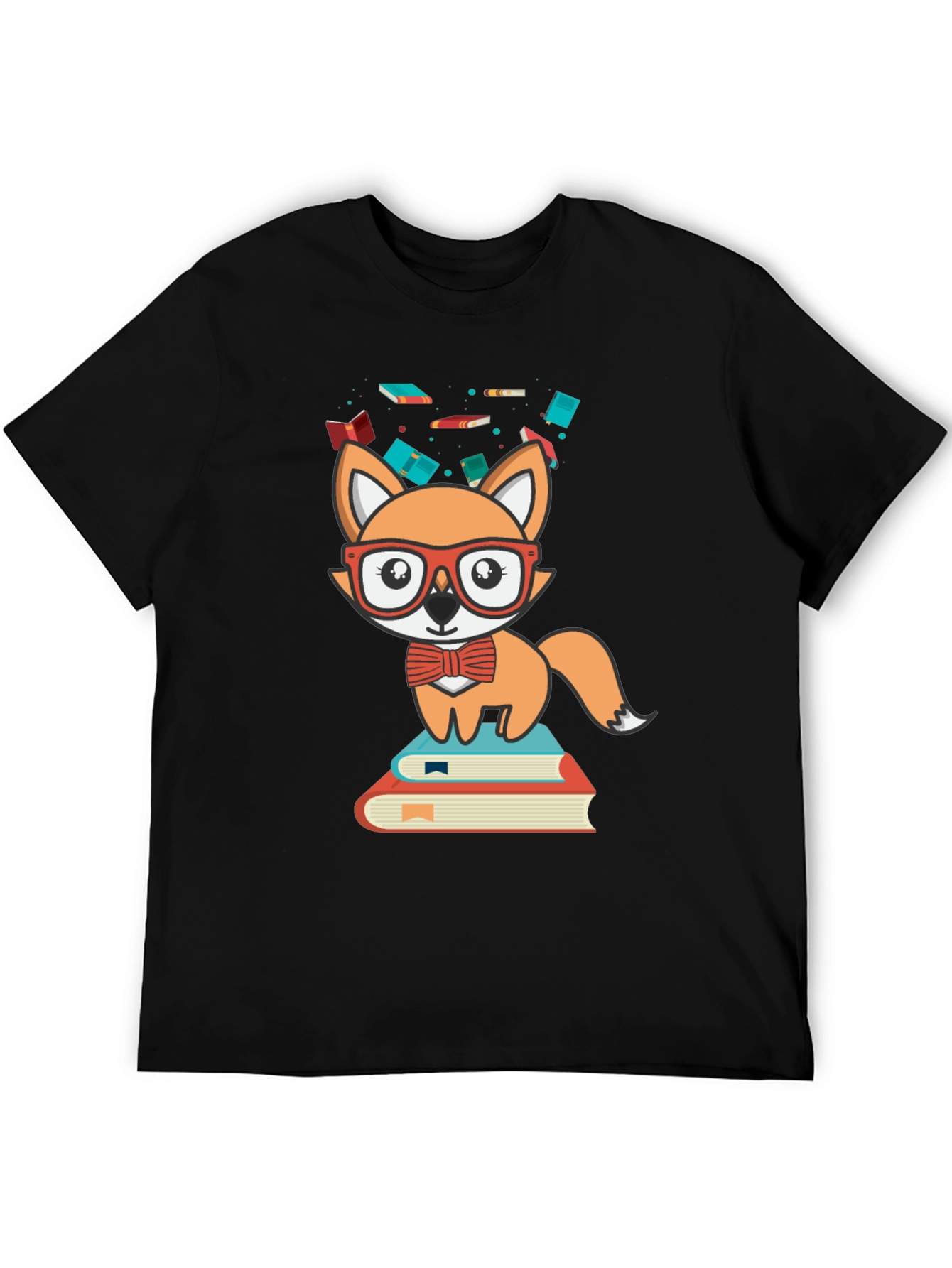 Fox Reader Graphic Tee - Cute Bookworm Shirt