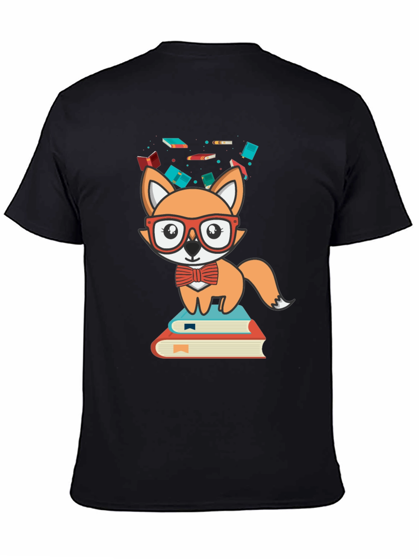 Fox Reader Graphic Tee - Cute Bookworm Shirt